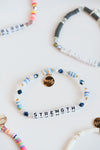 Custom Mini Blue Seed Bead Bracelet