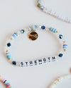 Custom Mini Blue Seed Bead Bracelet