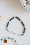 Custom Mini Gray Seed Bead Bracelet