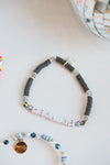 Custom Mini Gray Seed Bead Bracelet