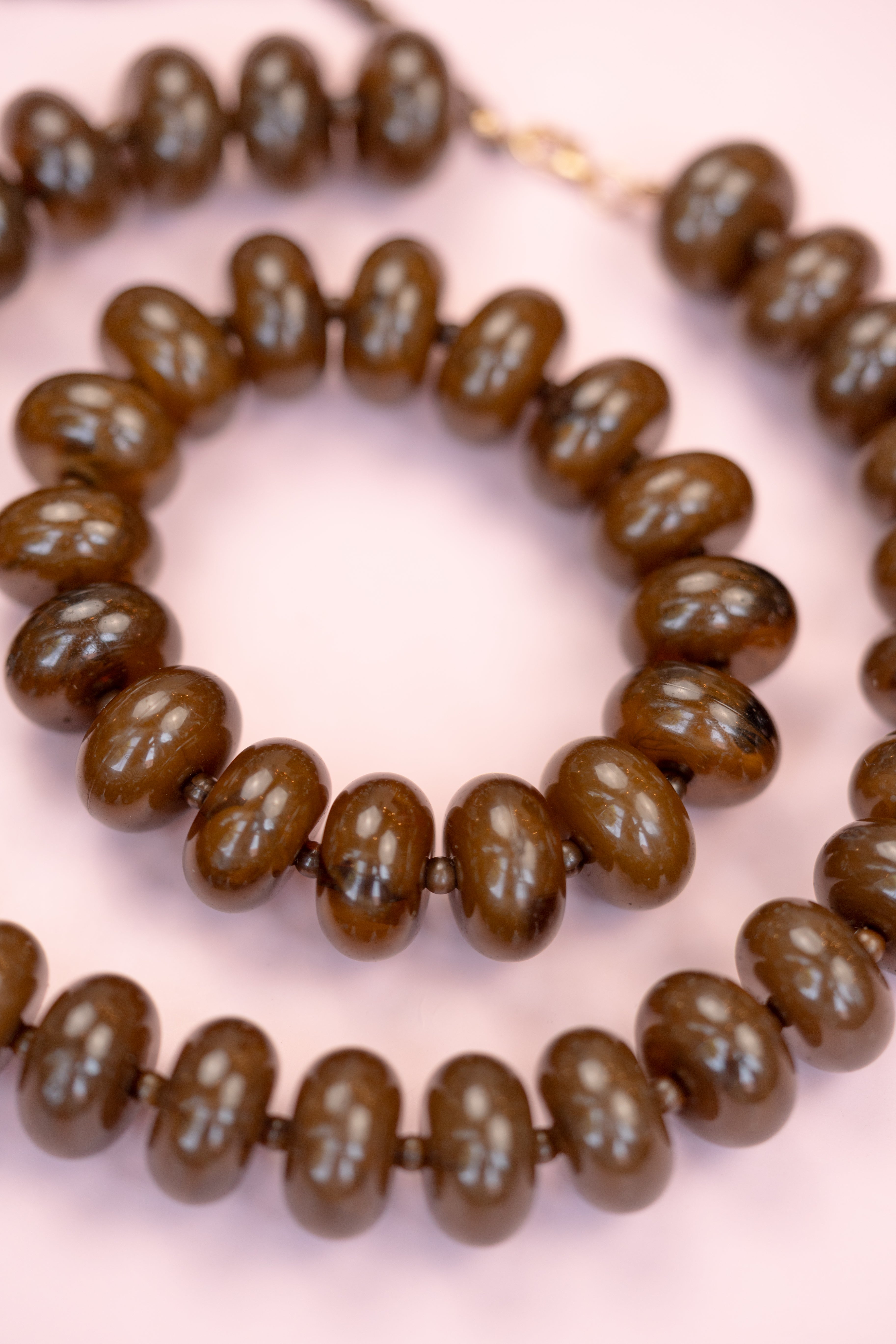 Chocolate Chunky Acrylic Bead Bracelet