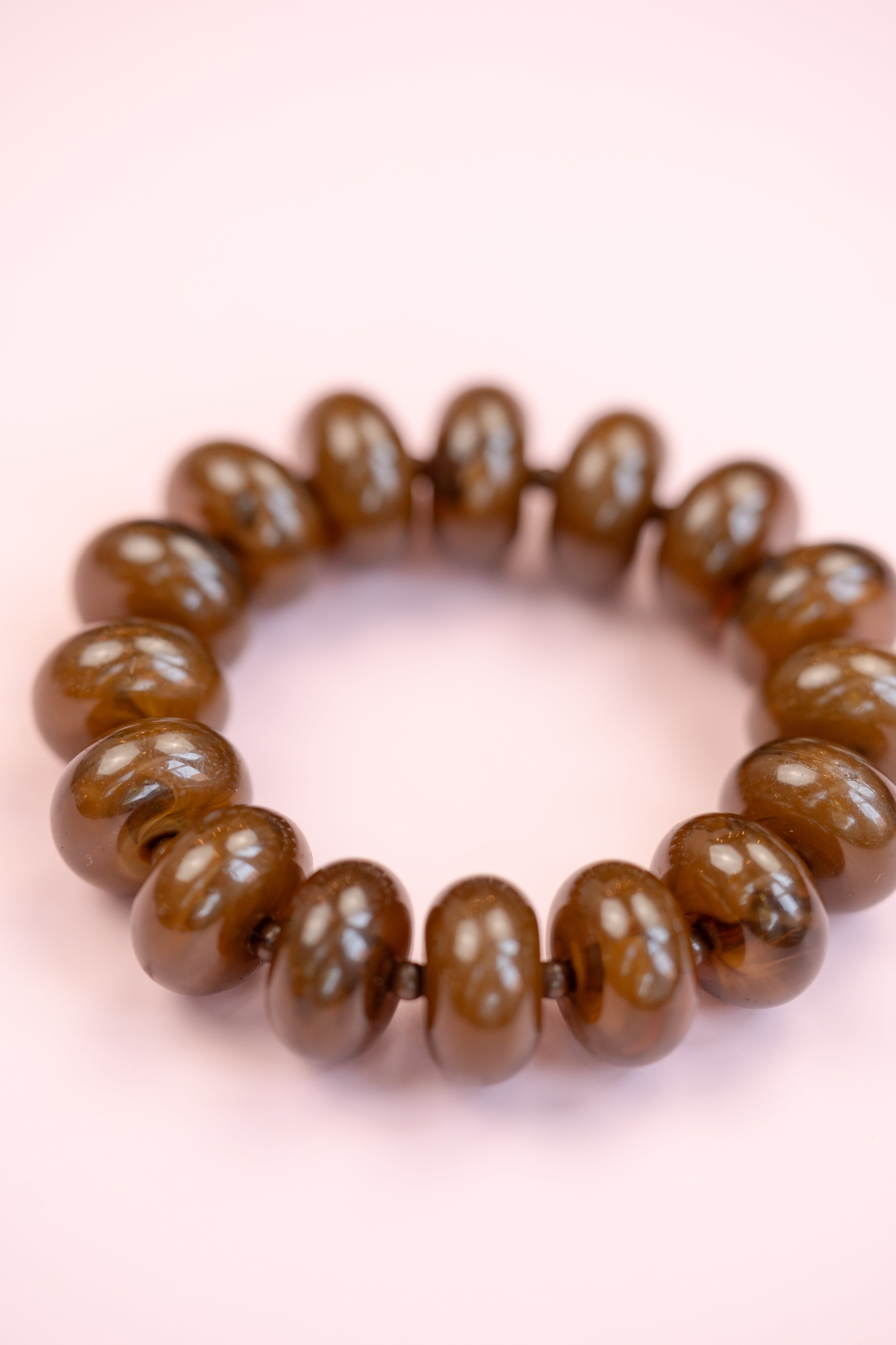 Chocolate Chunky Acrylic Bead Bracelet