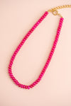 Magenta Gemstone Necklace
