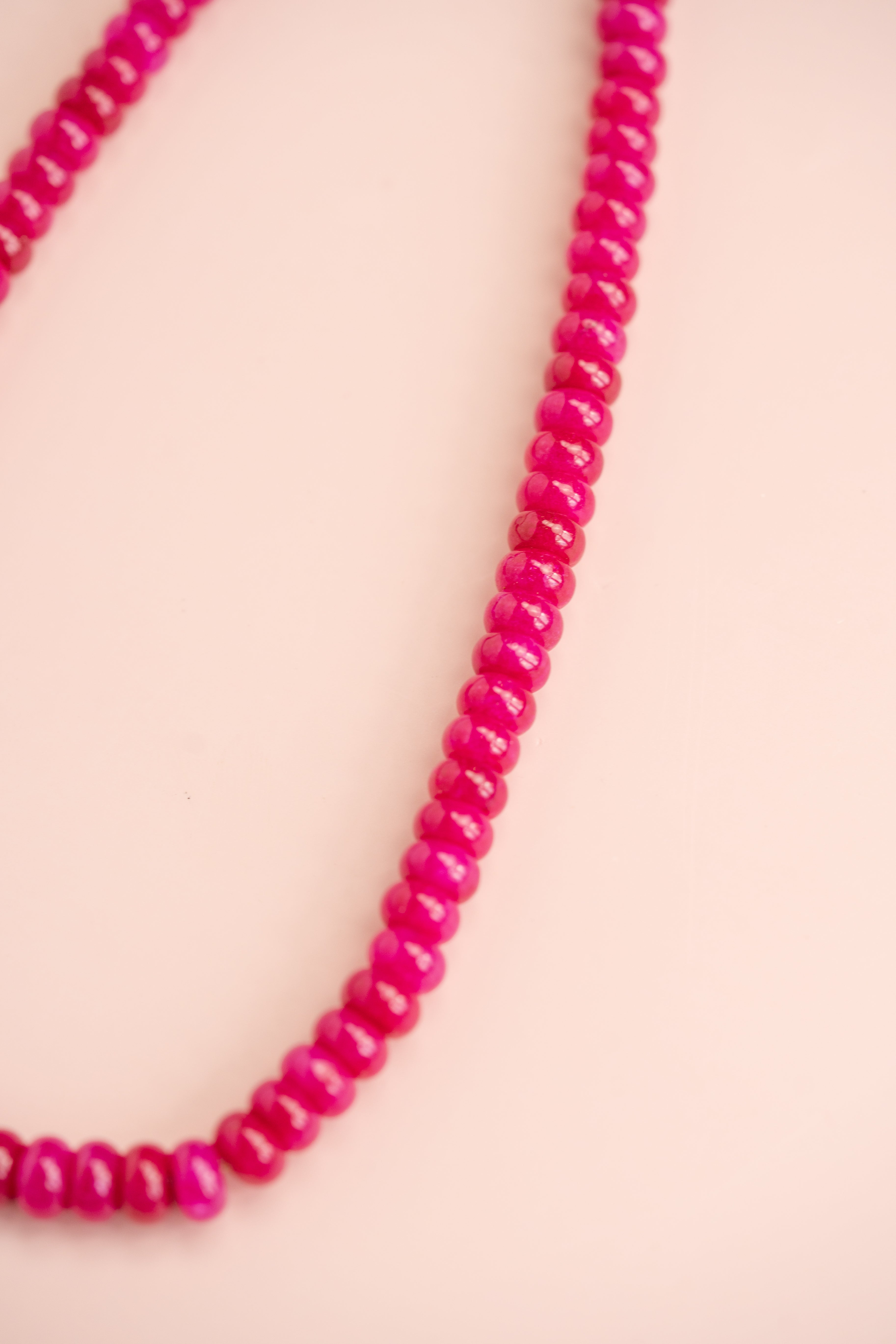 Magenta Gemstone Necklace