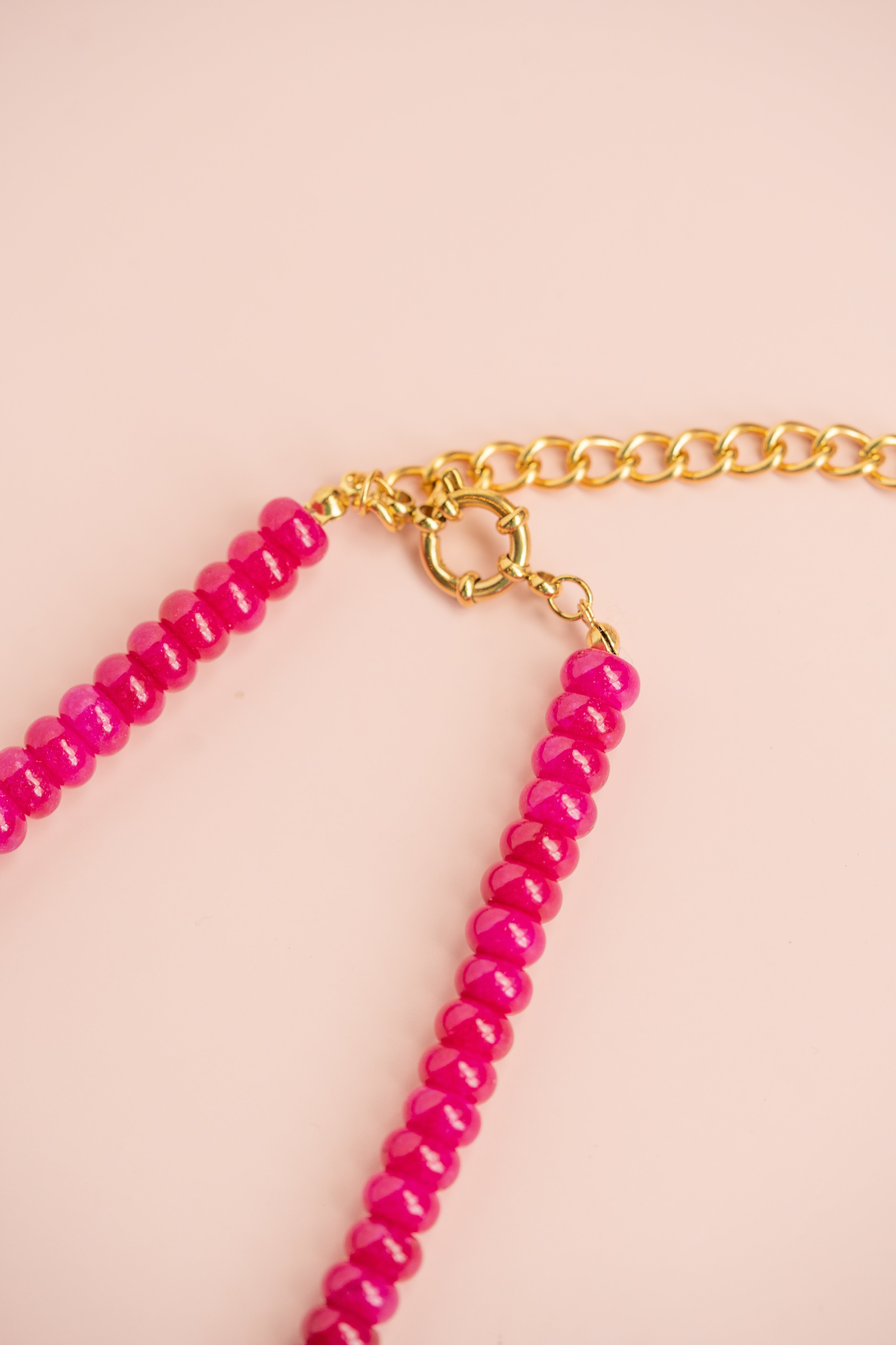 Magenta Gemstone Necklace