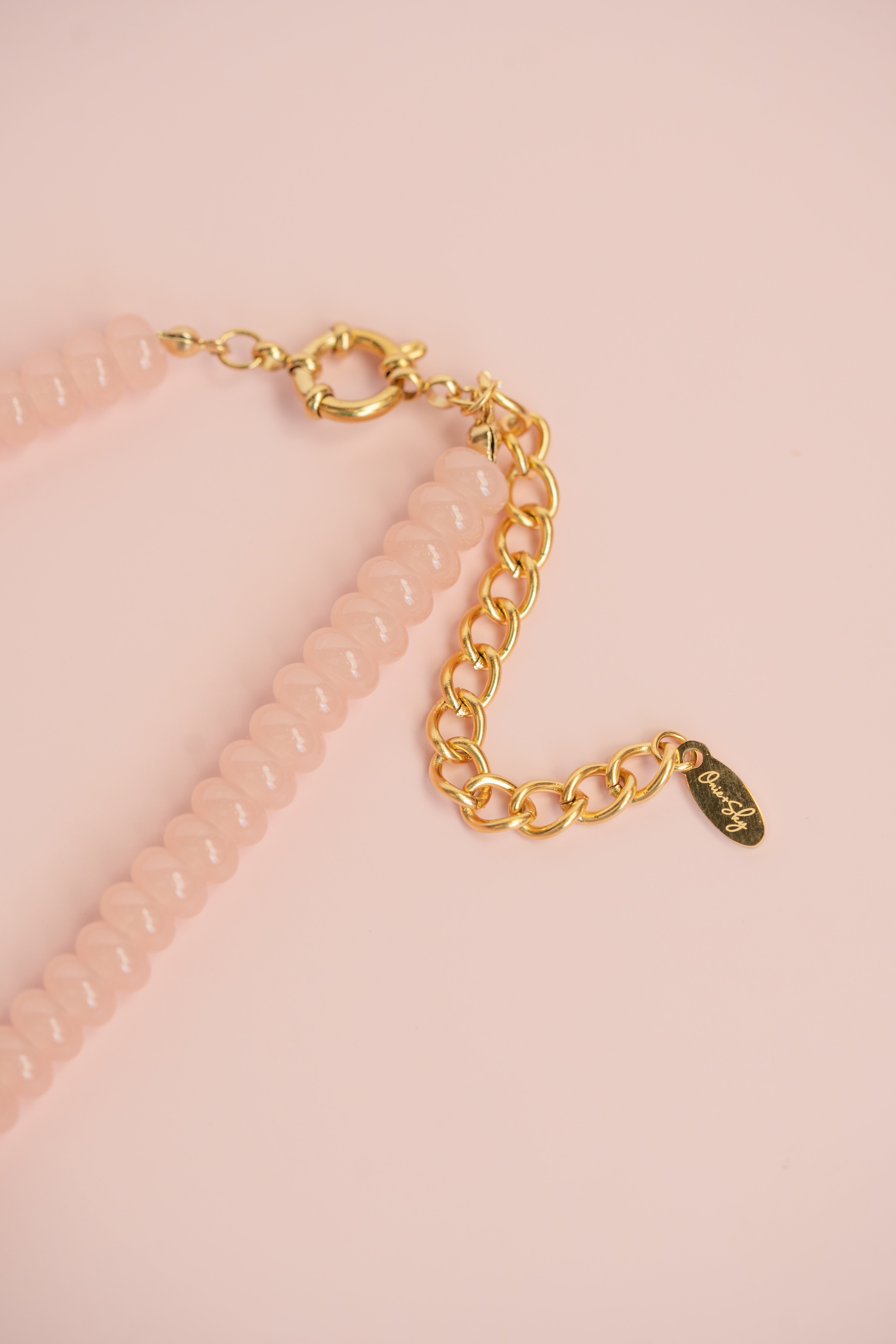 Salmon Gemstone Necklace