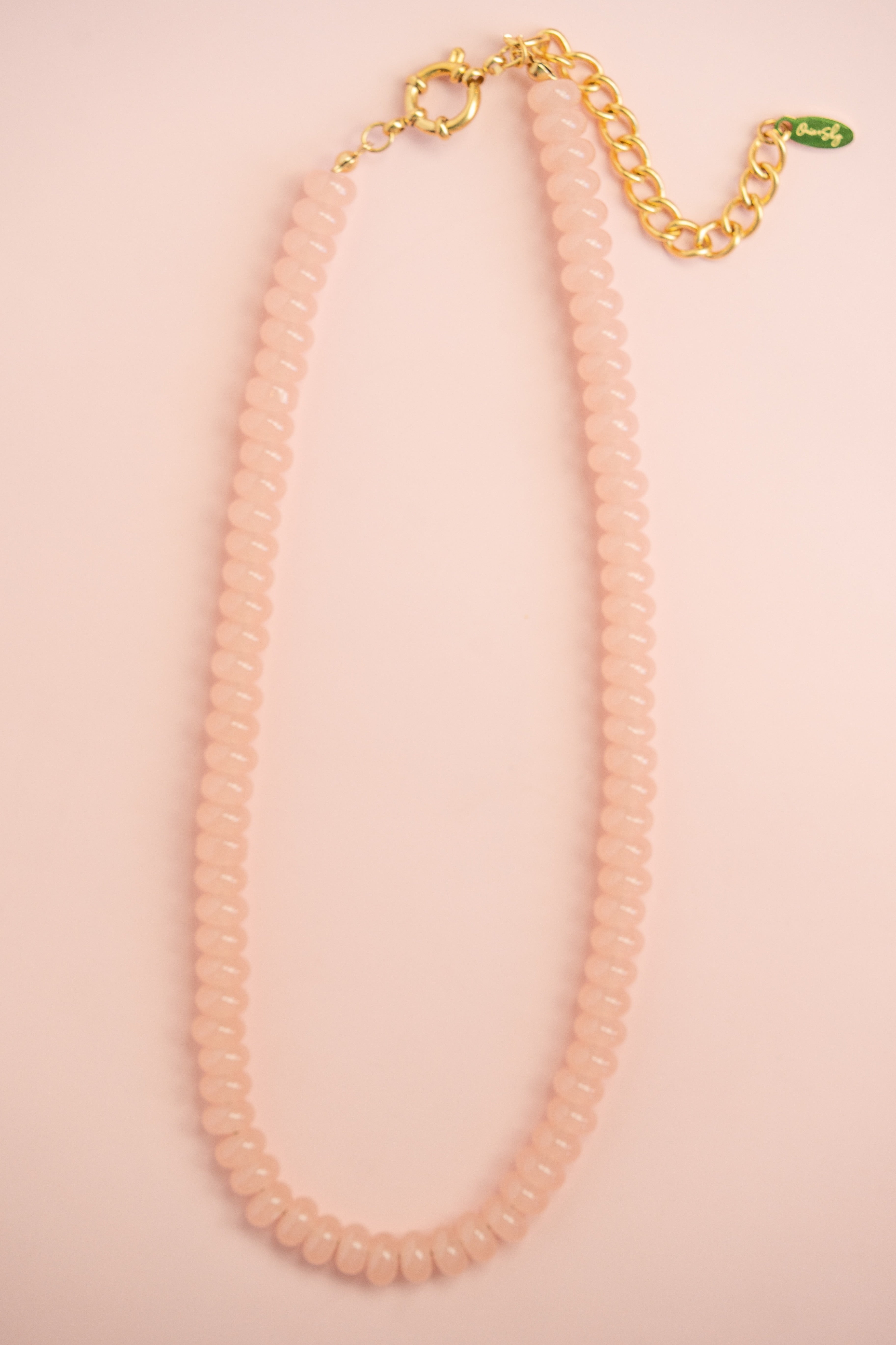 Salmon Gemstone Necklace