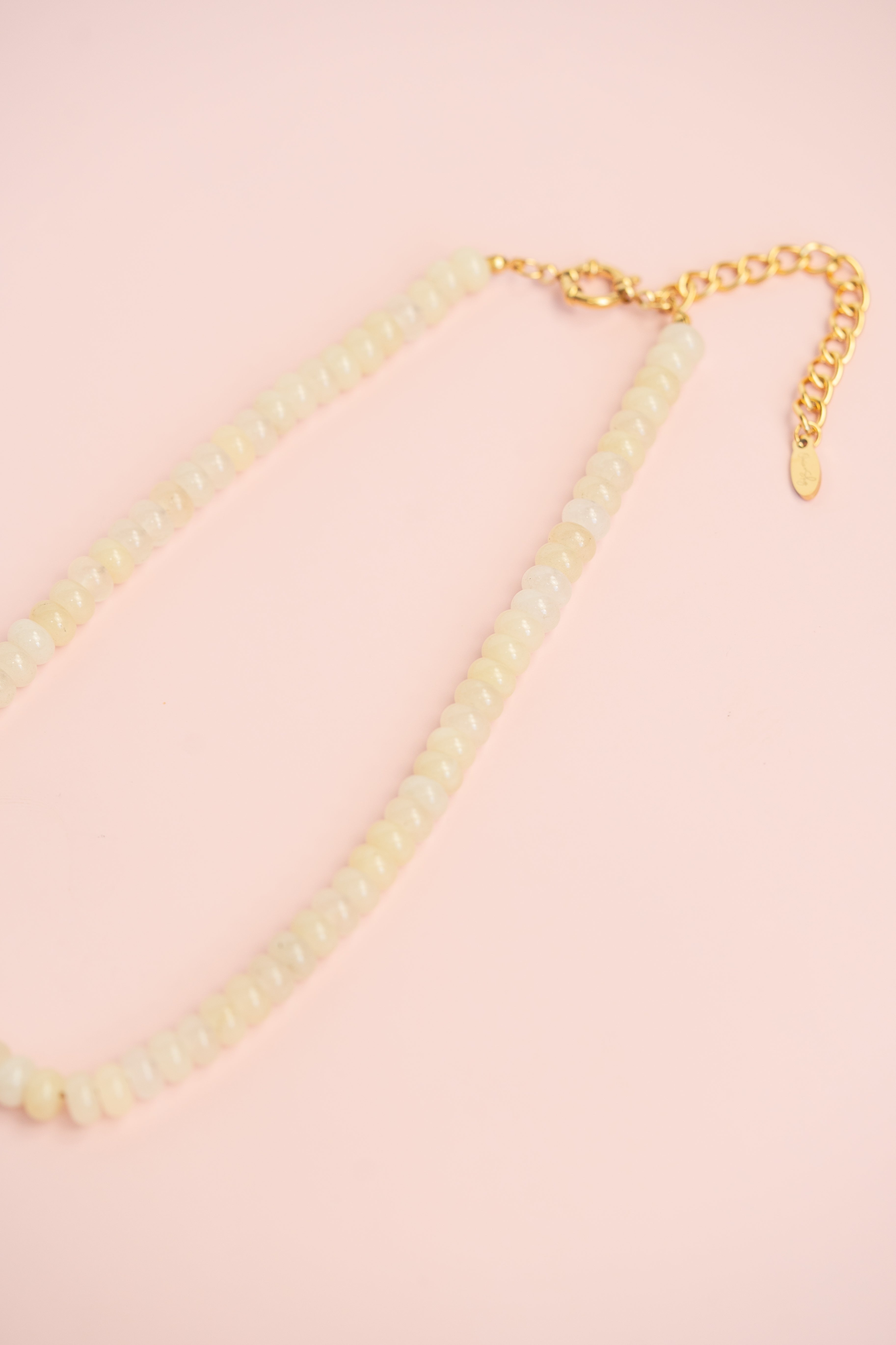 Cream Gemstone Necklace