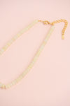 Cream Gemstone Necklace