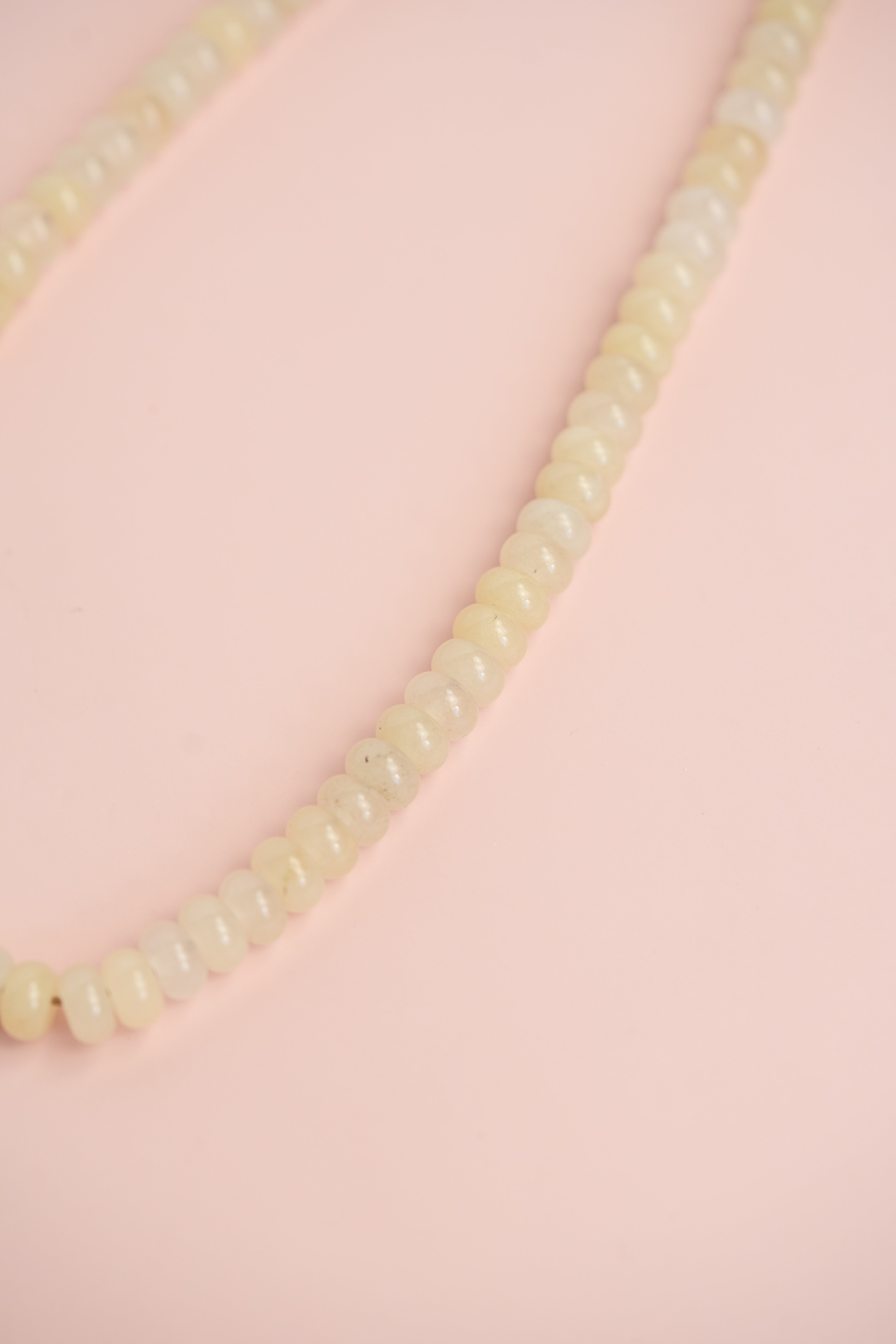 Cream Gemstone Necklace