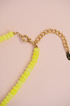 Neon Yellow Gemstone Necklace
