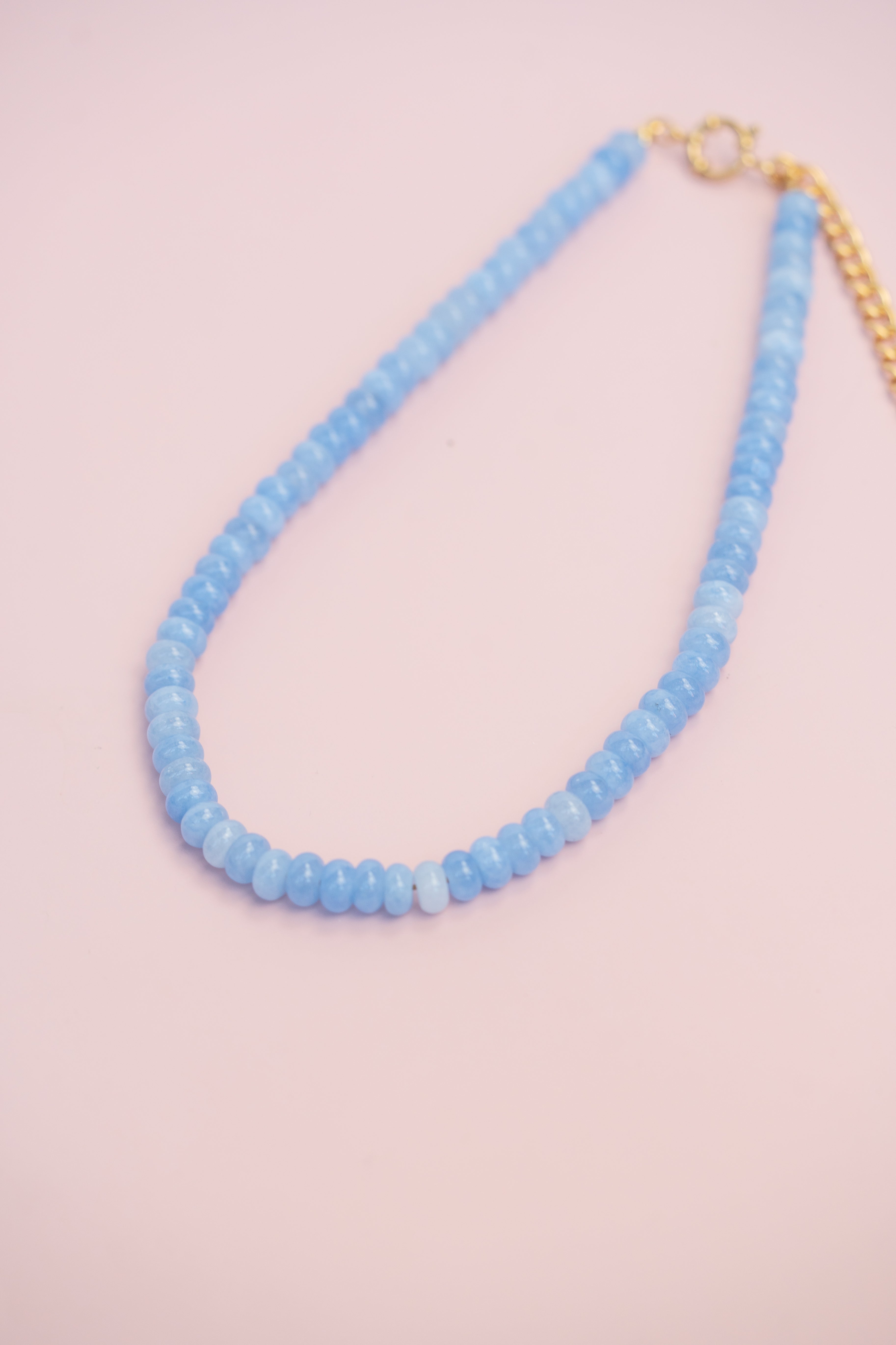 Sky Blue Gemstone Necklace