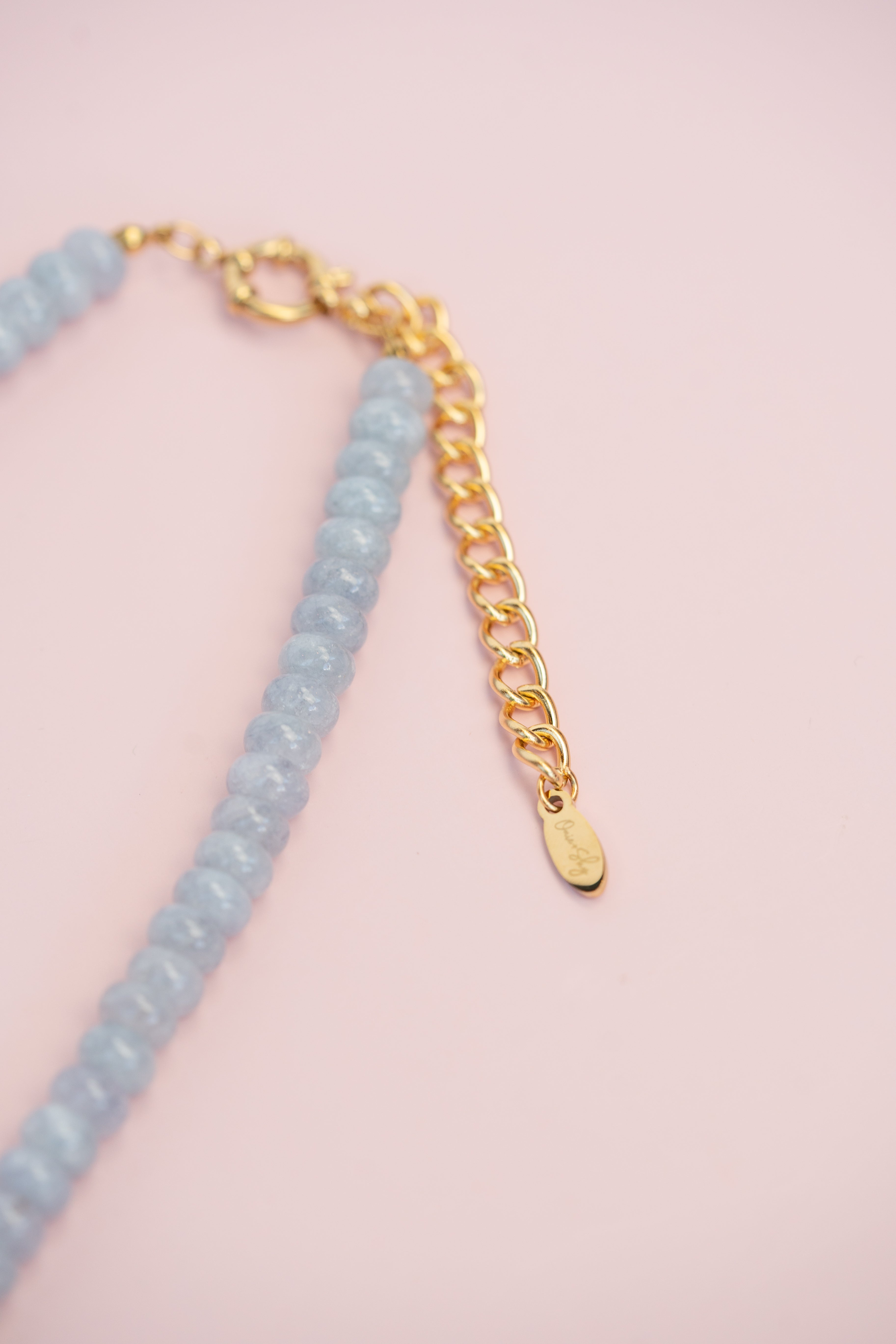 Stone Grey Gemstone Necklace