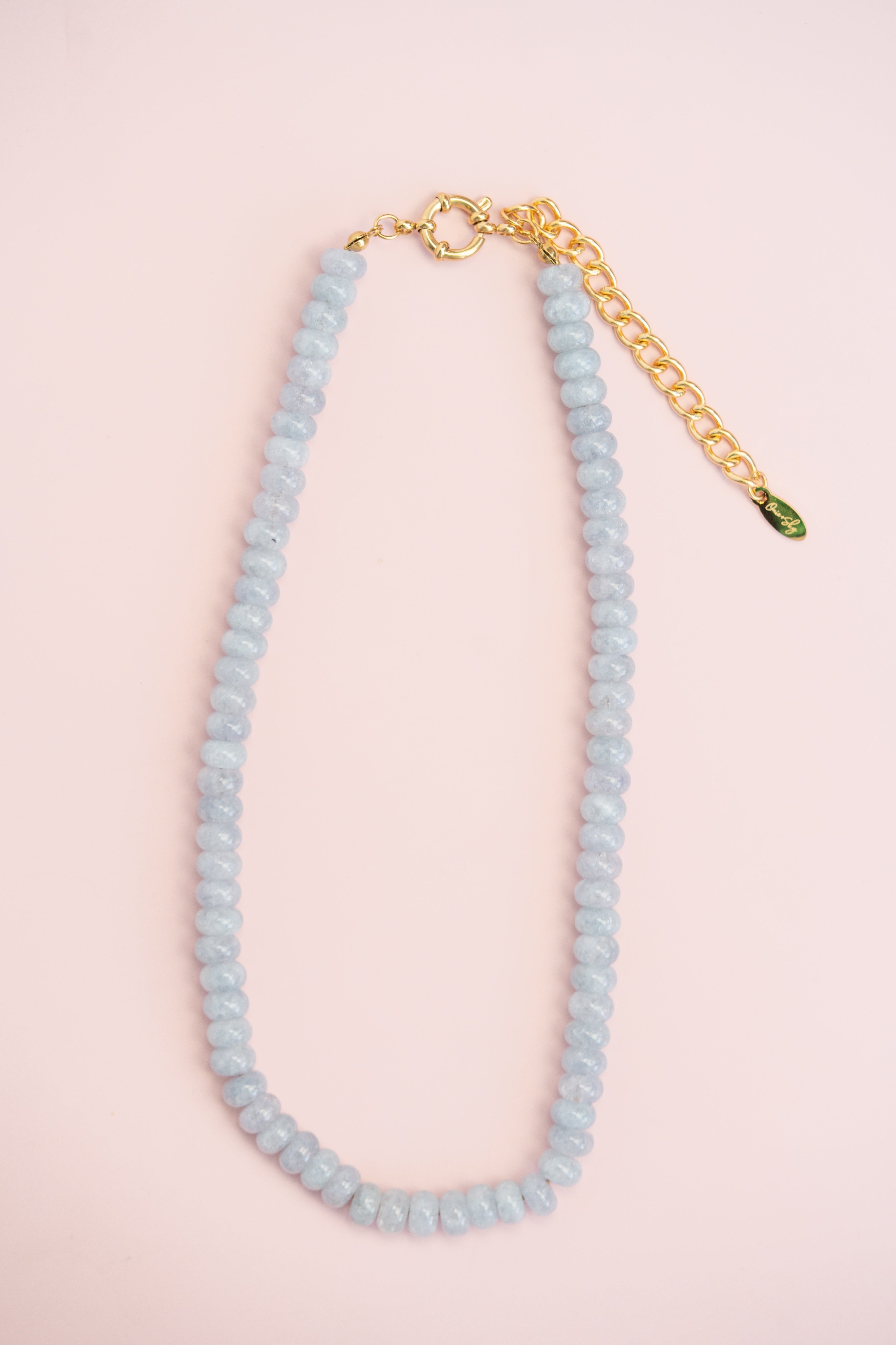 Stone Grey Gemstone Necklace