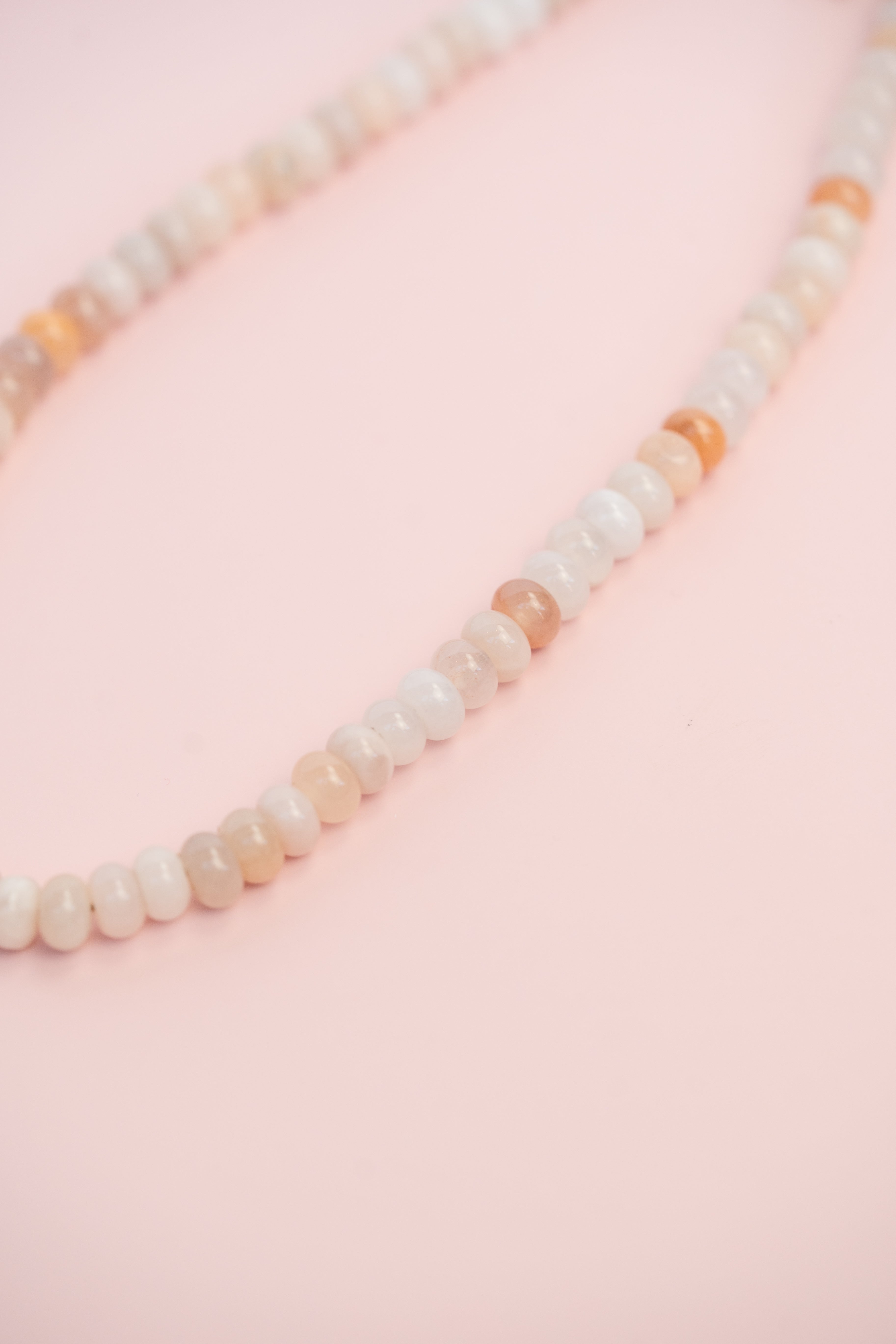 Neutral Gemstone Necklace