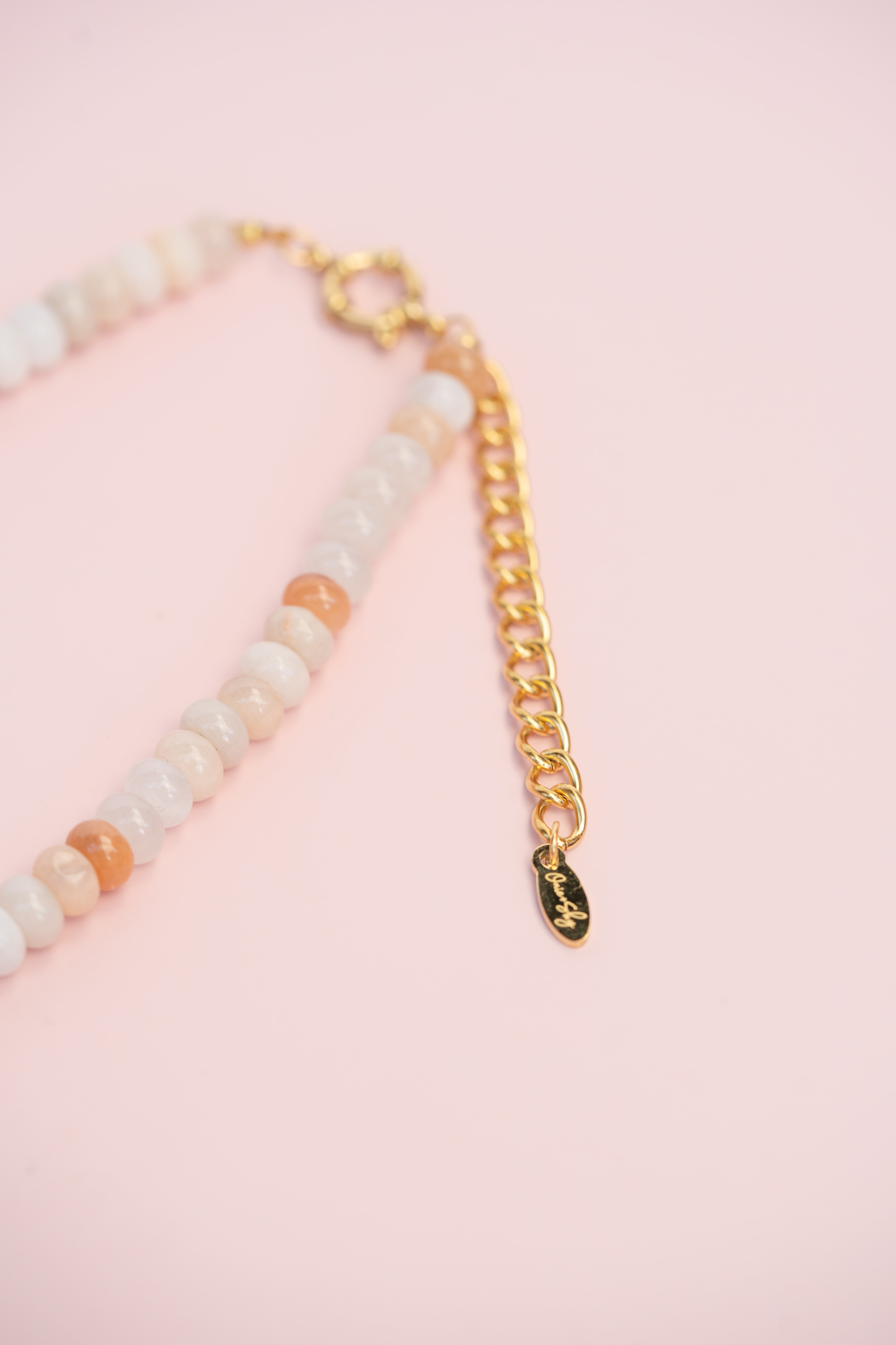 Neutral Gemstone Necklace