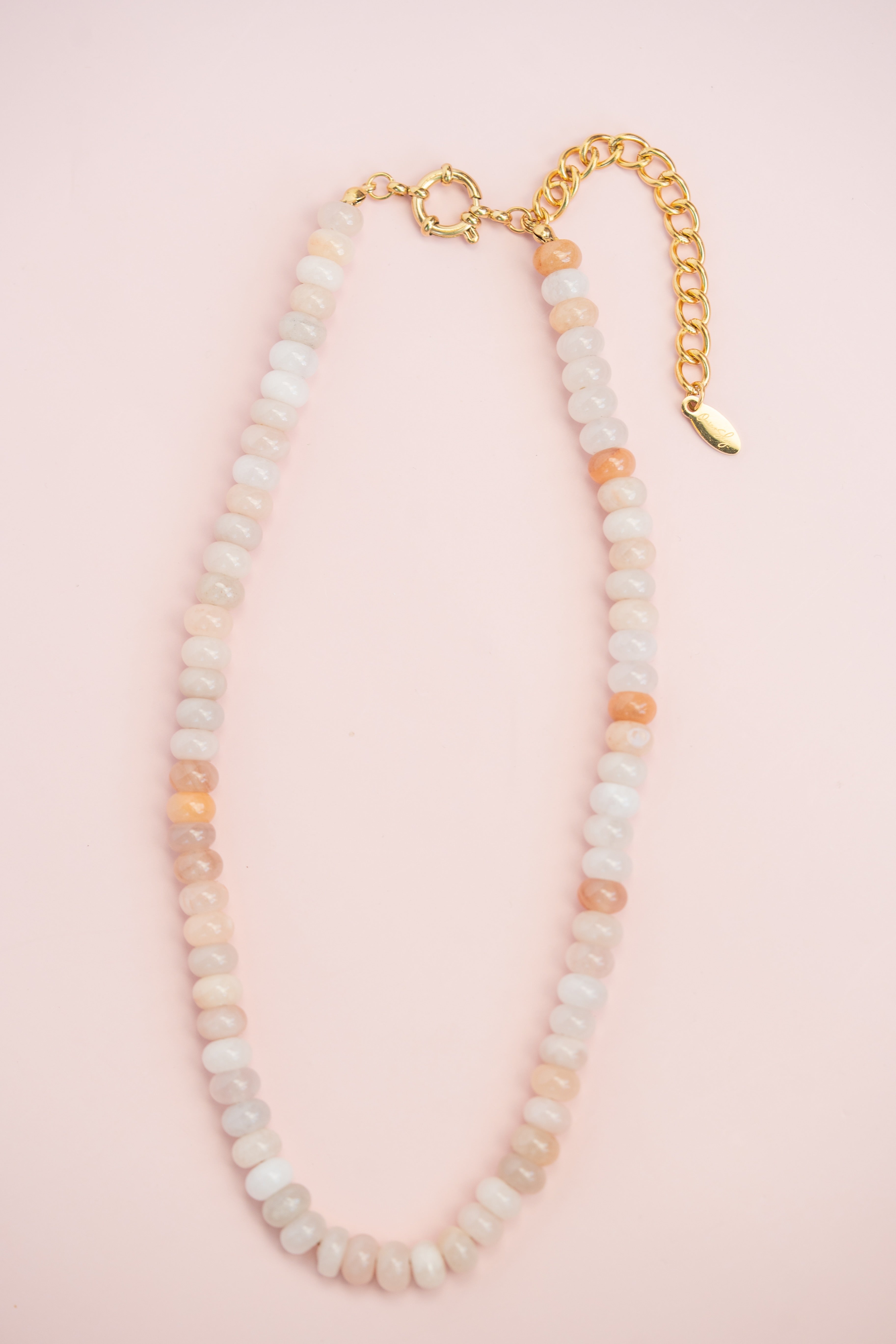 Neutral Gemstone Necklace