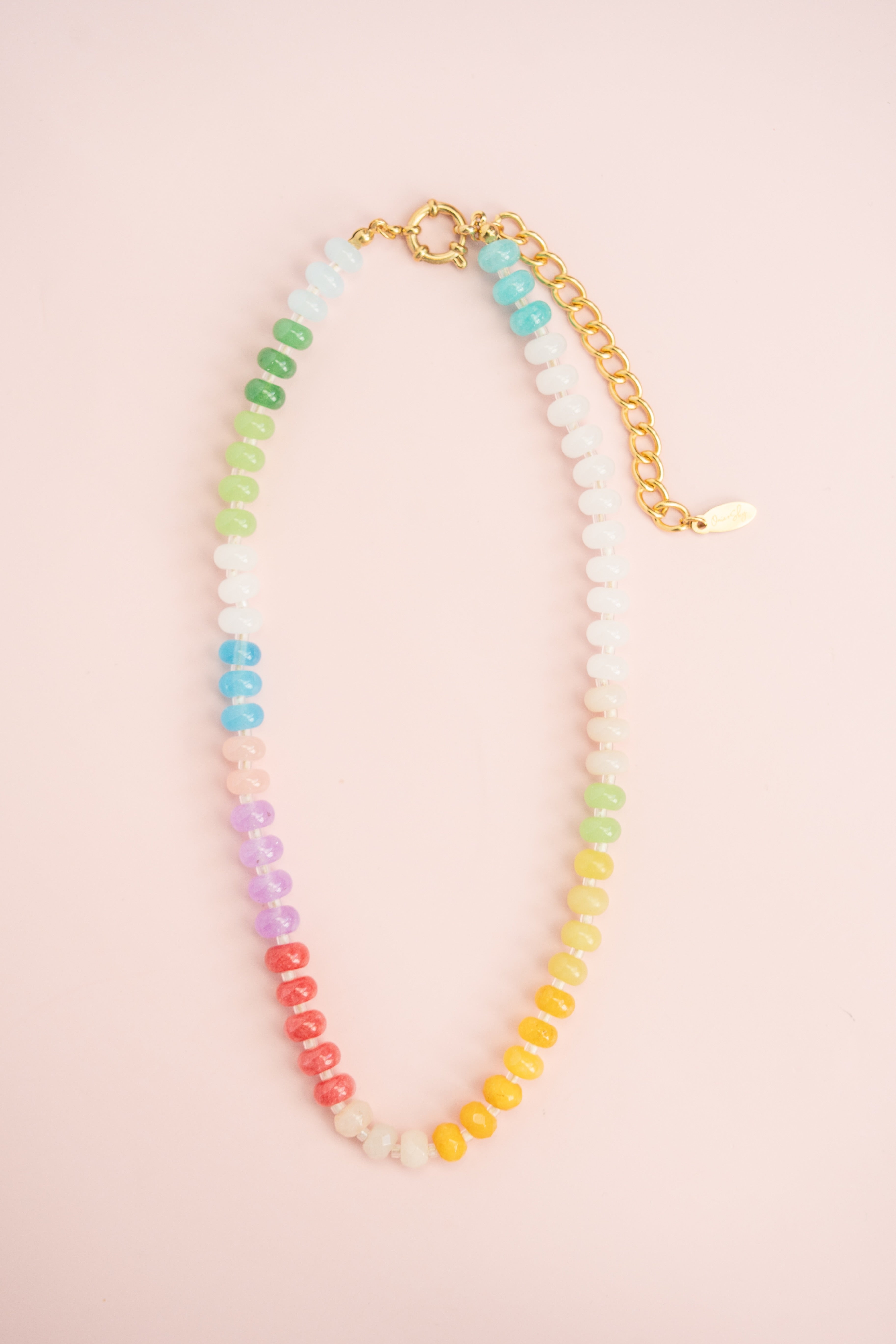 Pastel Gemstone Necklace