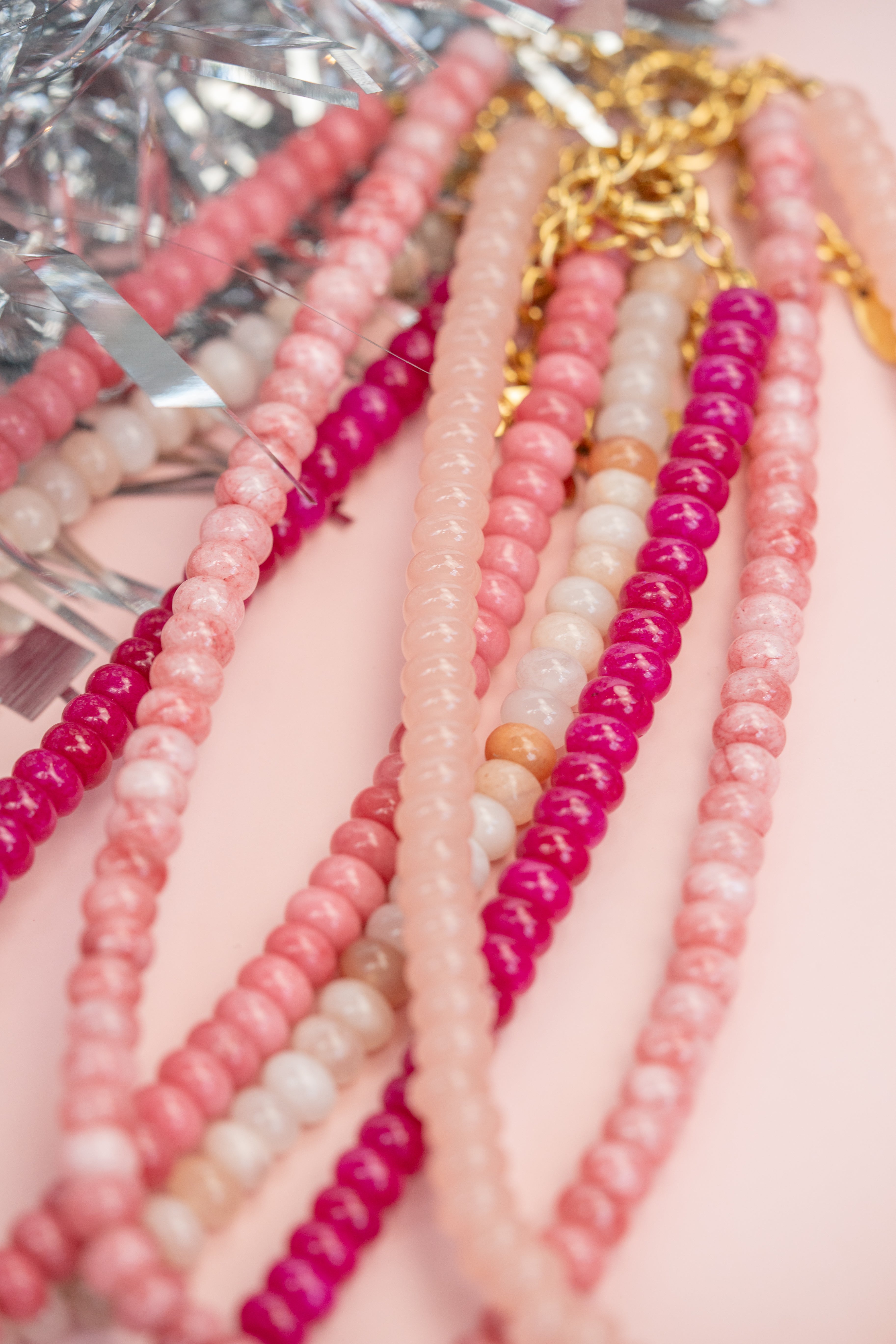 Magenta Gemstone Necklace