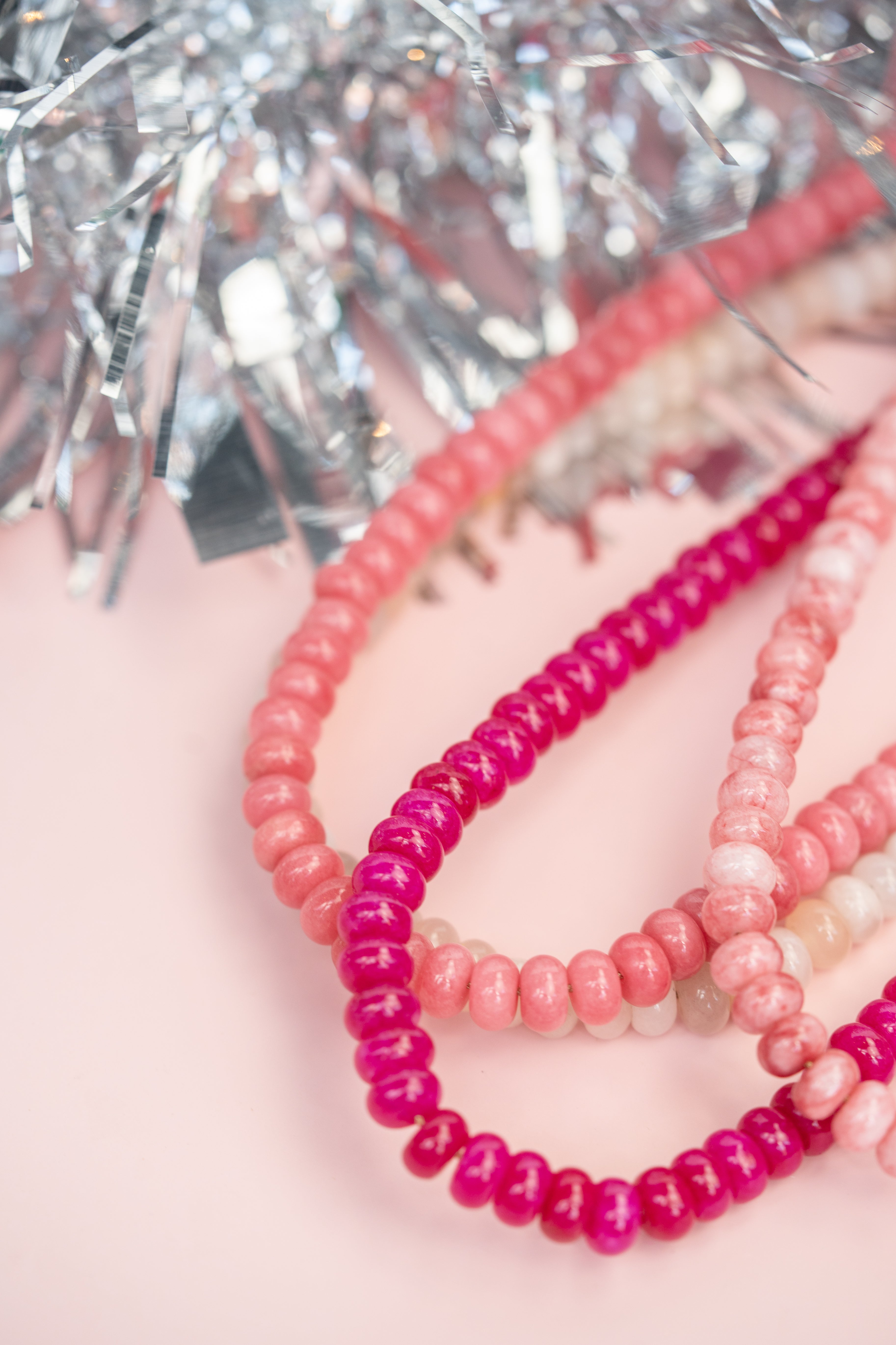 Fuchsia Gemstone Necklace