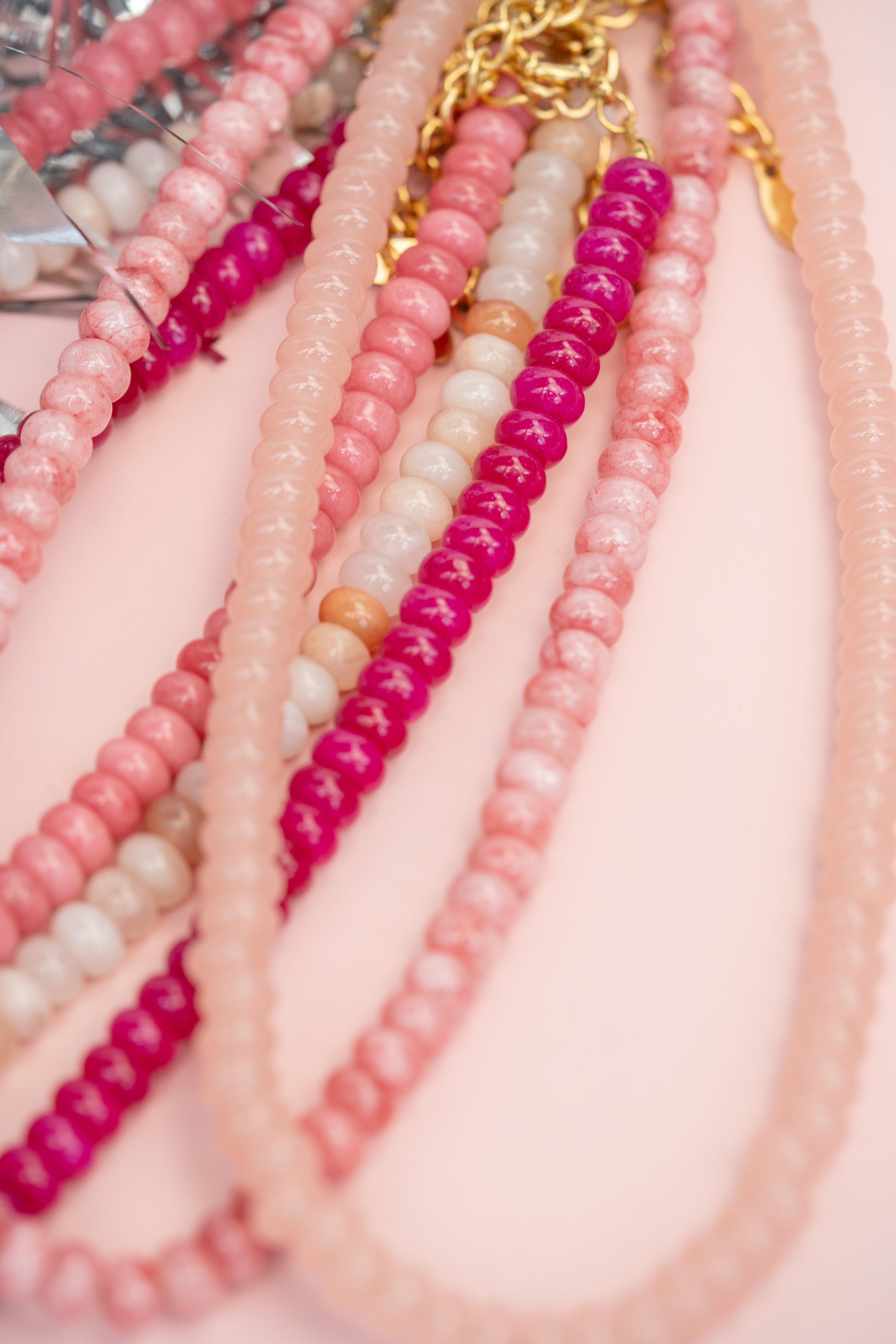 Salmon Gemstone Necklace