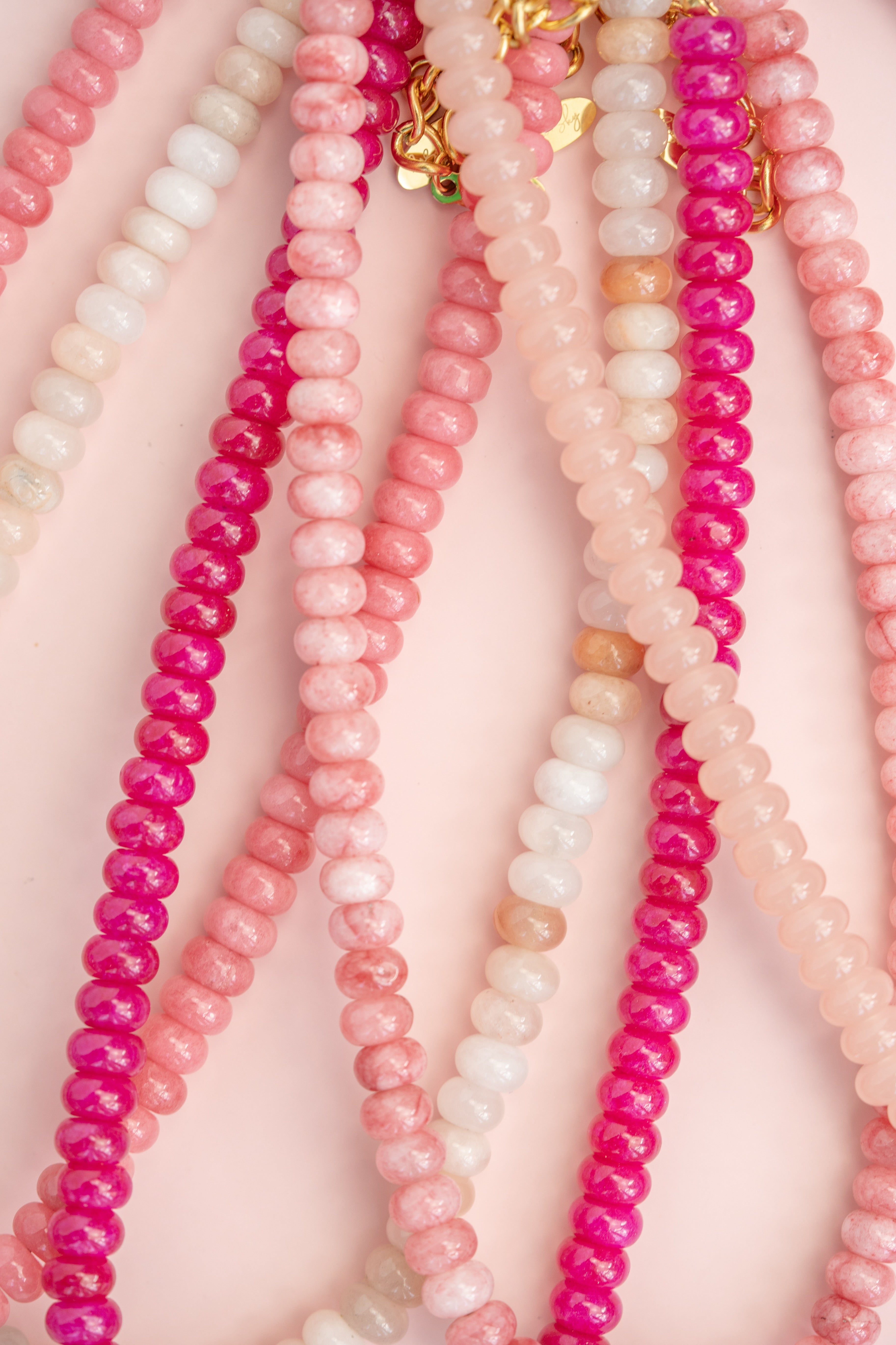 Pink Marble Gemstone Necklace