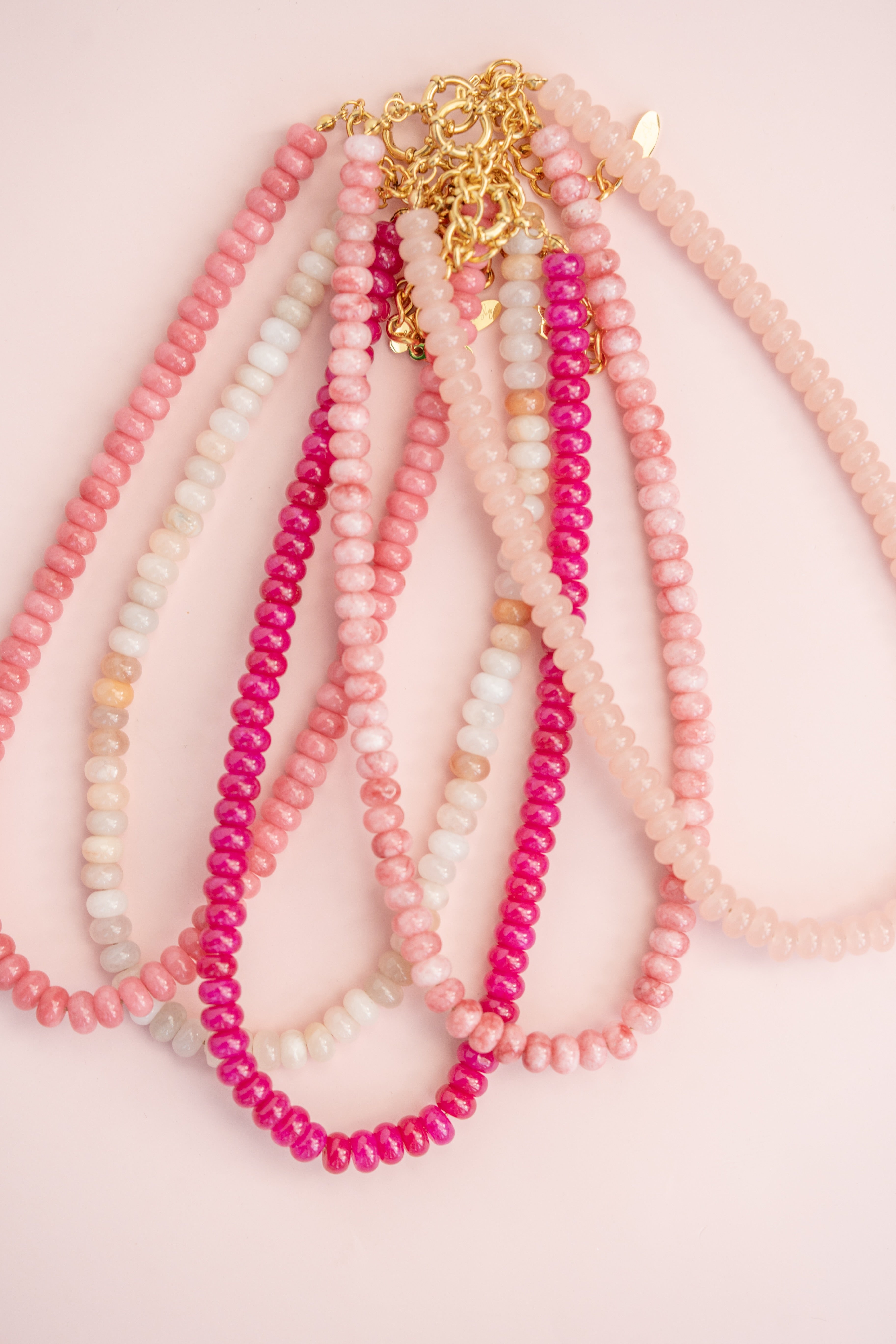 Fuchsia Gemstone Necklace