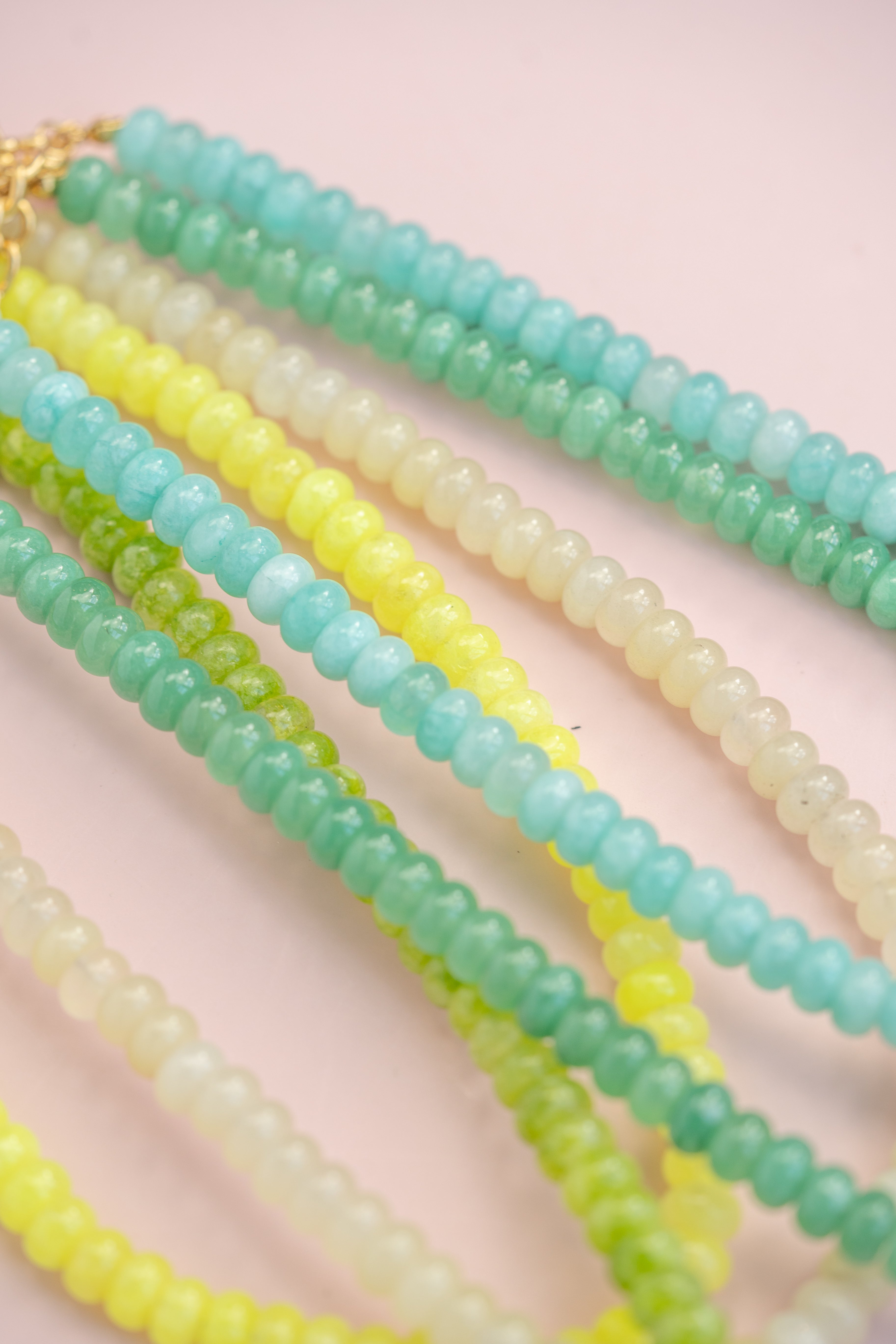 Neon Yellow Gemstone Necklace