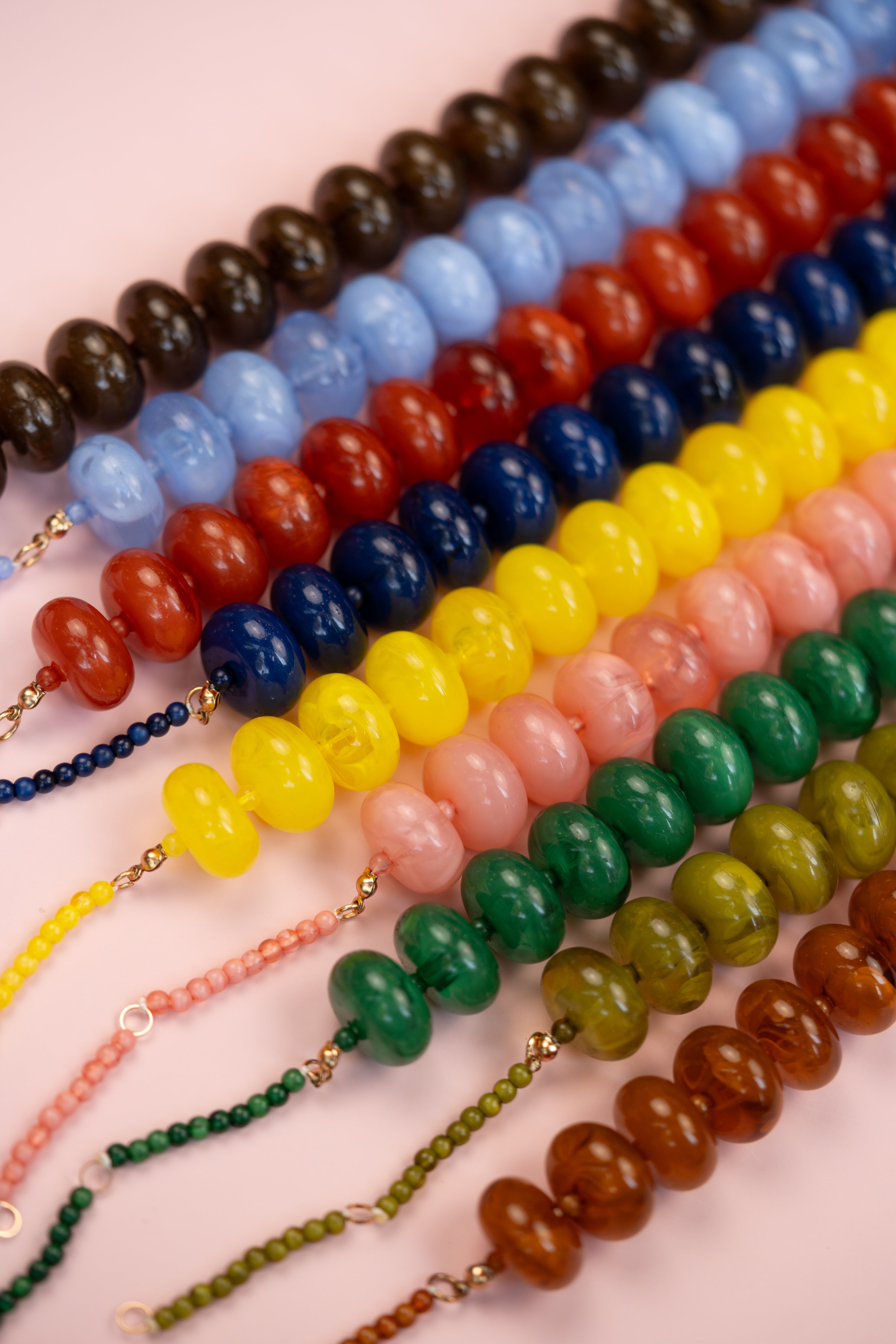 Chocolate Chunky Acrylic Bead Necklace