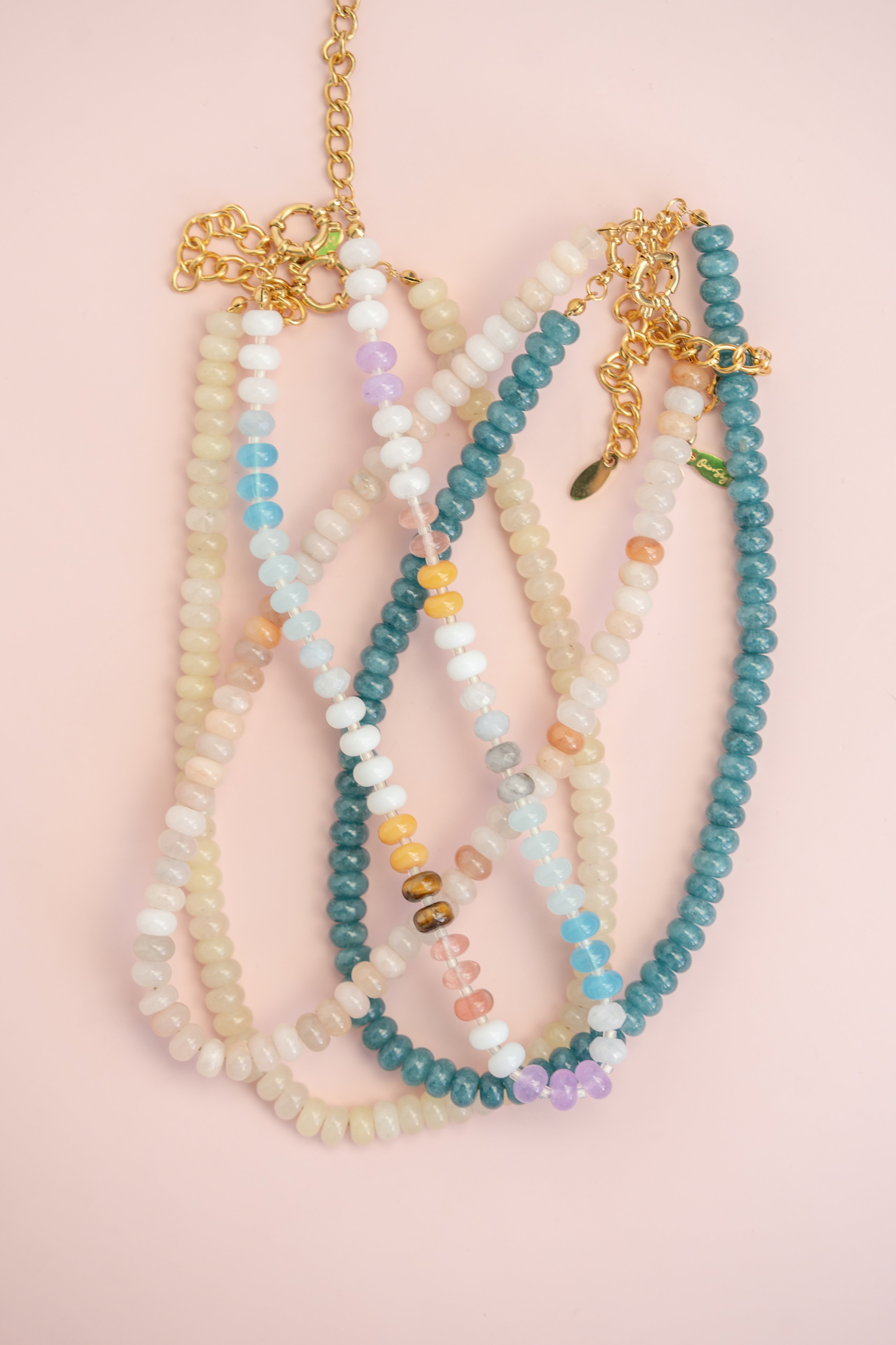 Neutral Gemstone Necklace