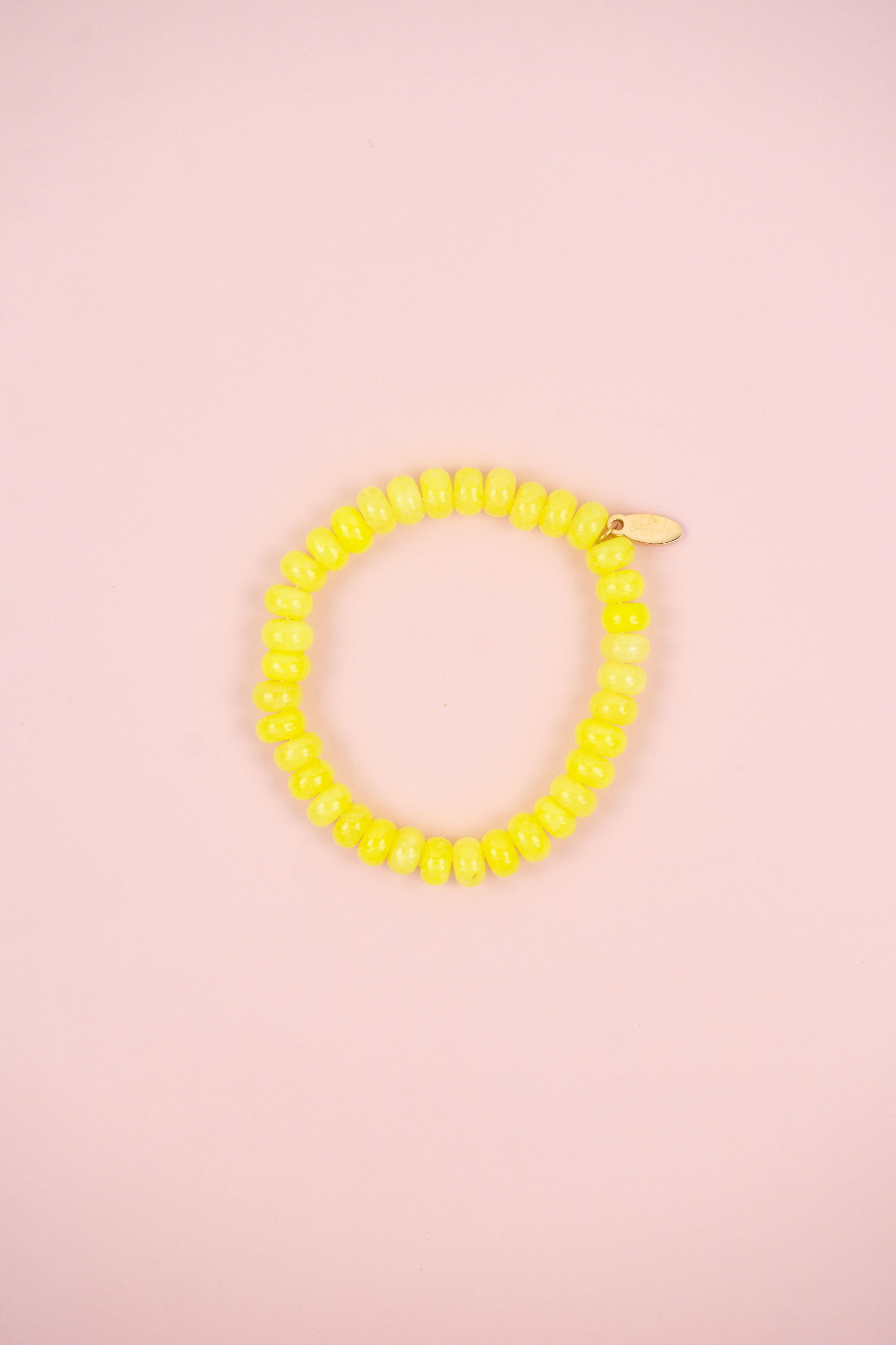 Neon Yellow Gemstone Bracelet