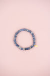 Blue Marble Gemstone Bracelet