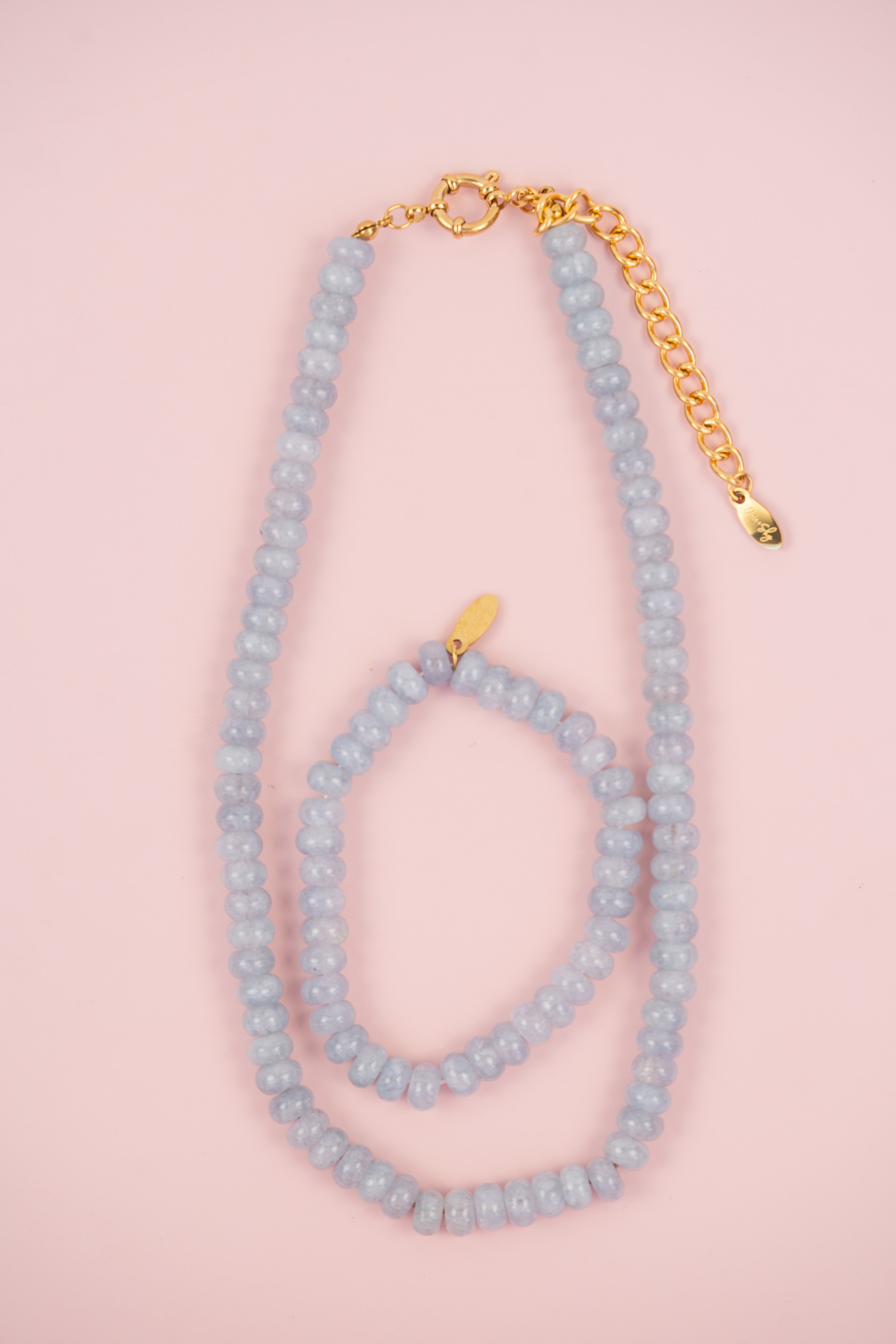 Stone Grey Gemstone Necklace