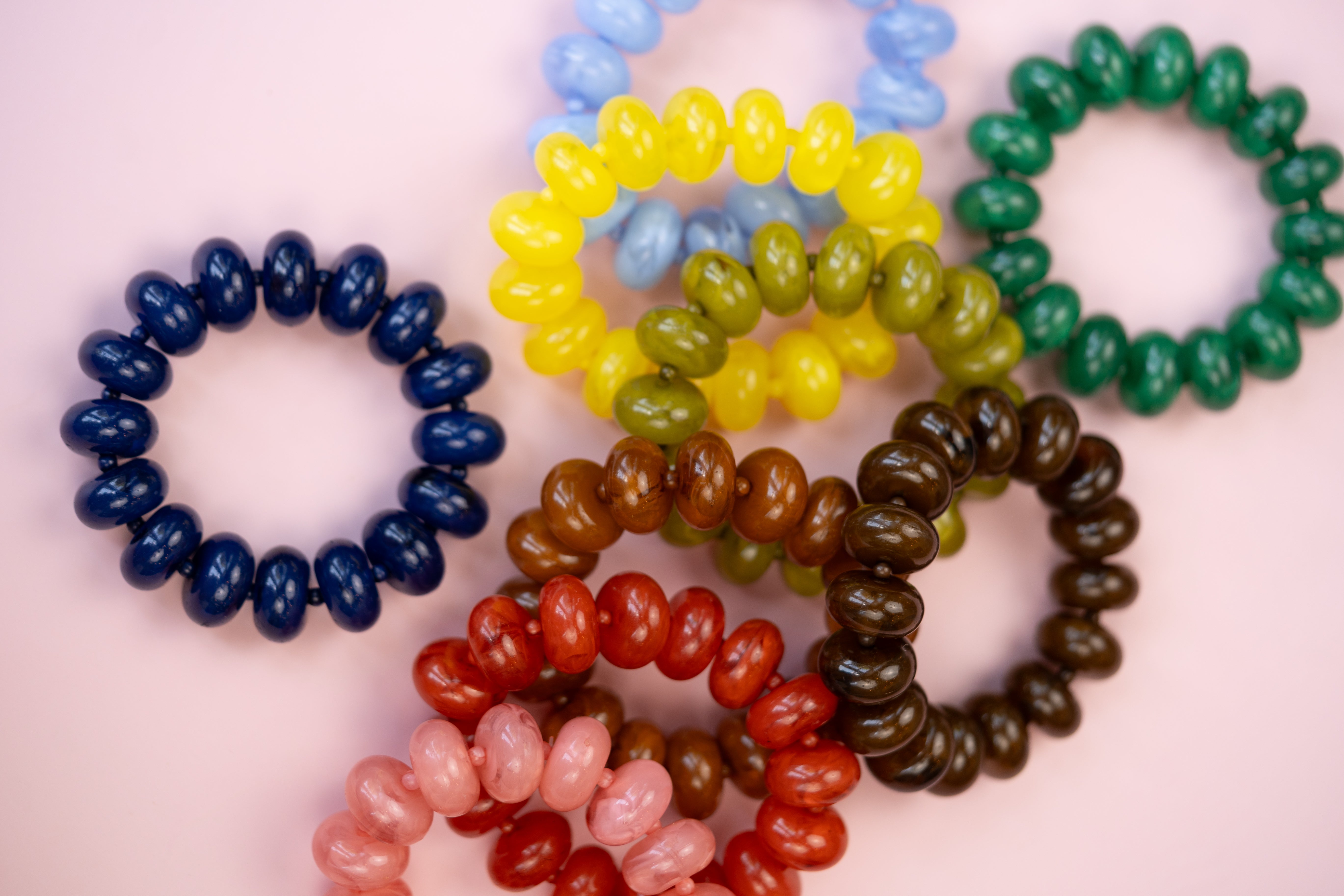 Chocolate Chunky Acrylic Bead Bracelet