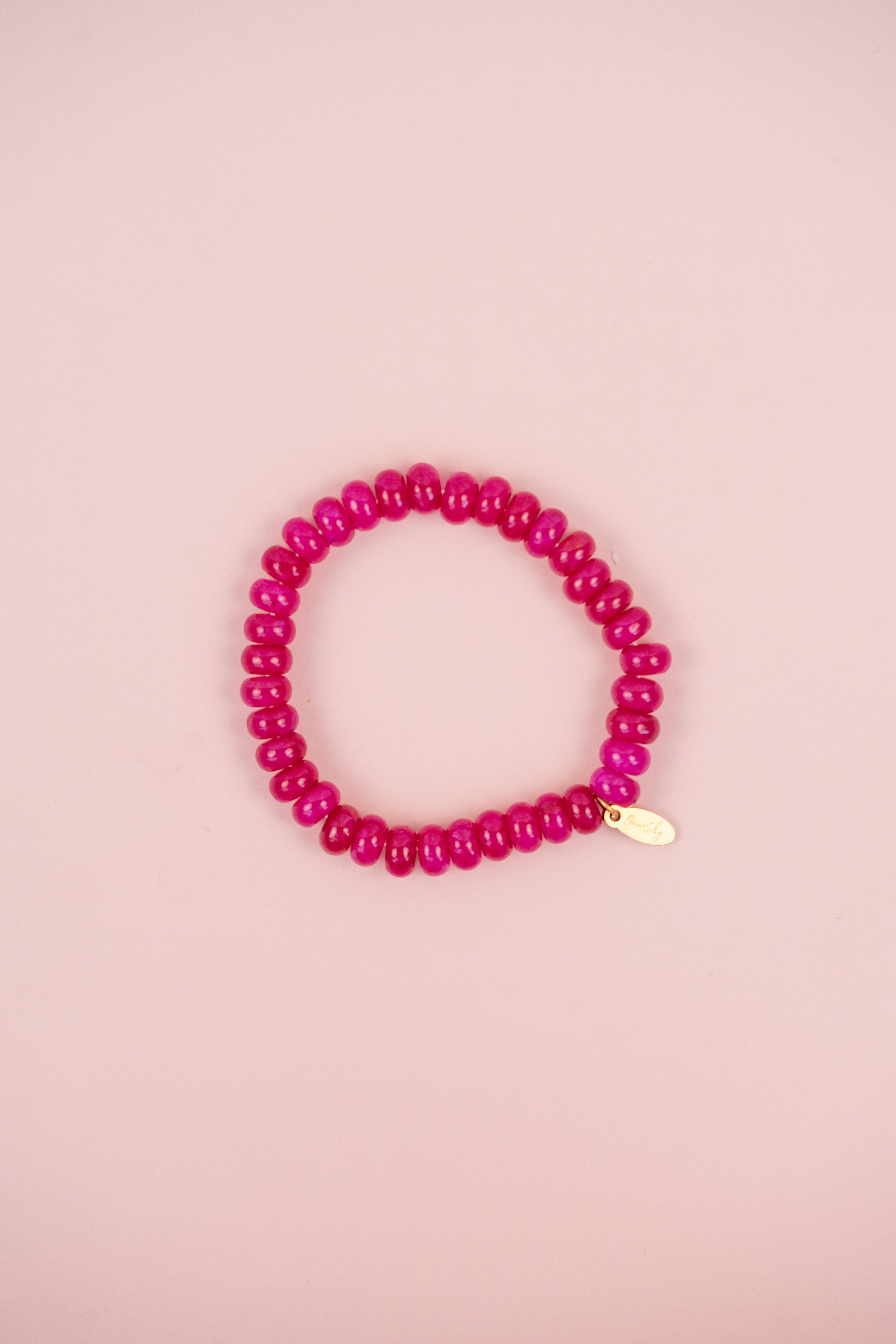 Magenta Gemstone Bracelet