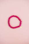 Magenta Gemstone Bracelet