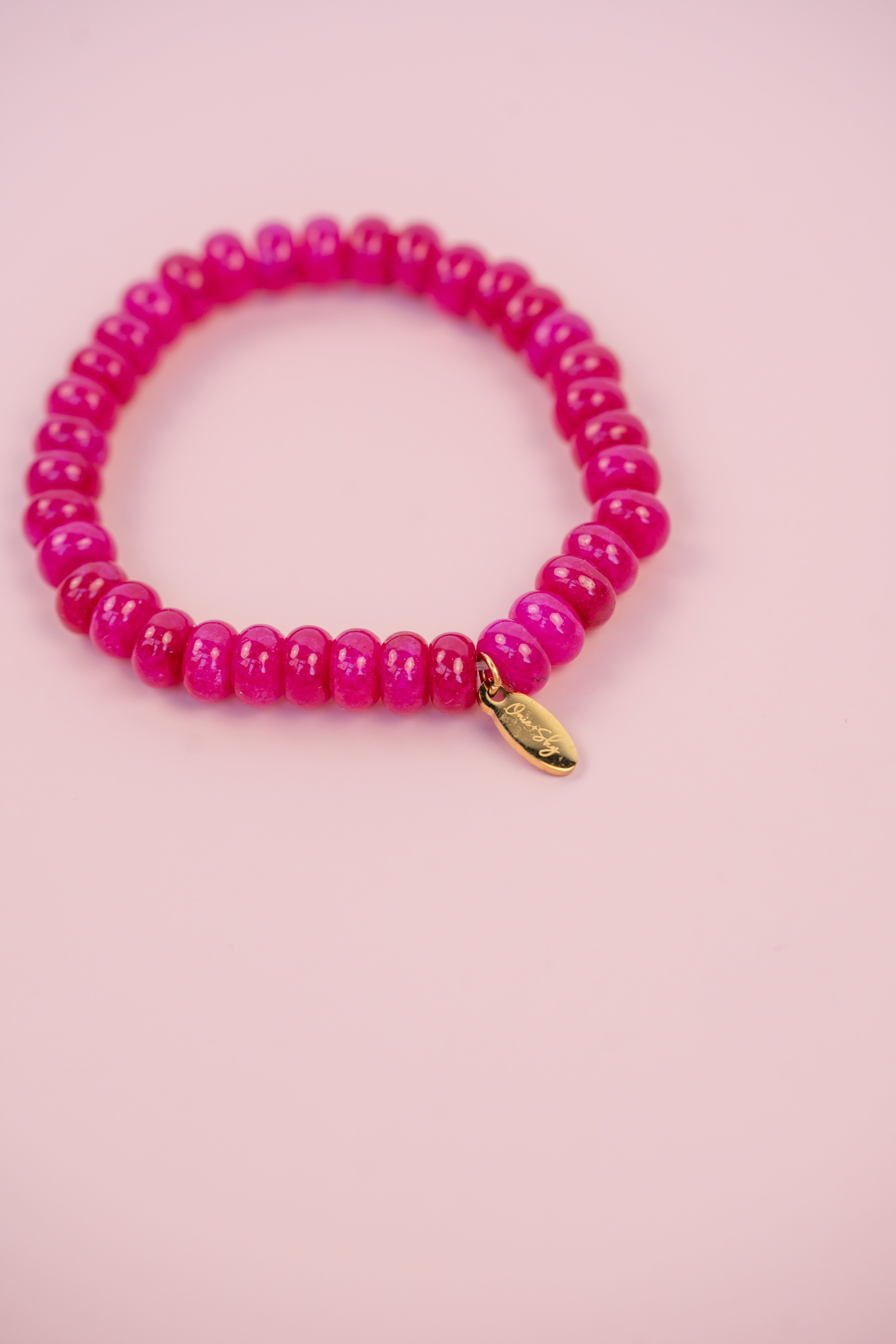 Magenta Gemstone Bracelet
