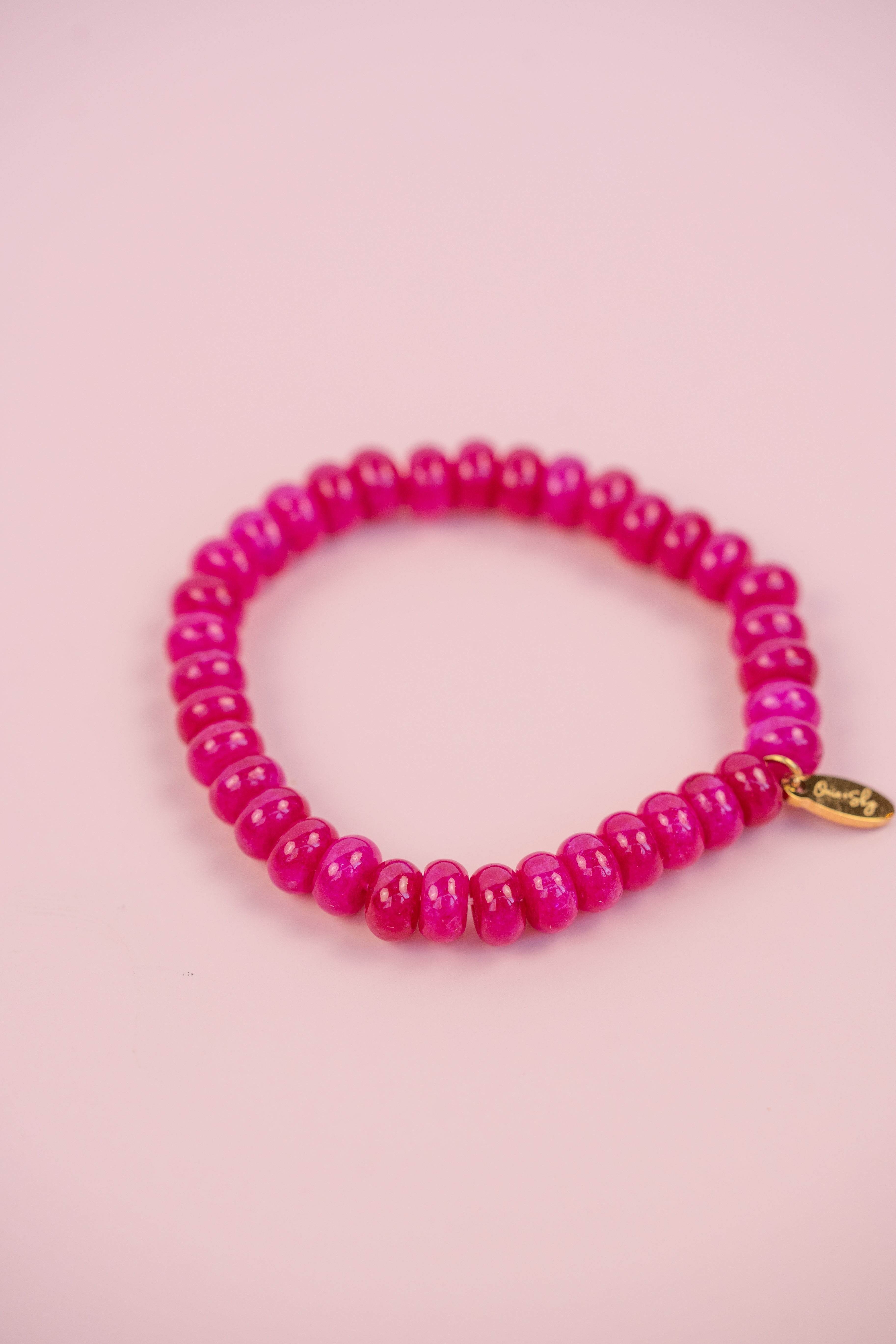 Magenta Gemstone Bracelet