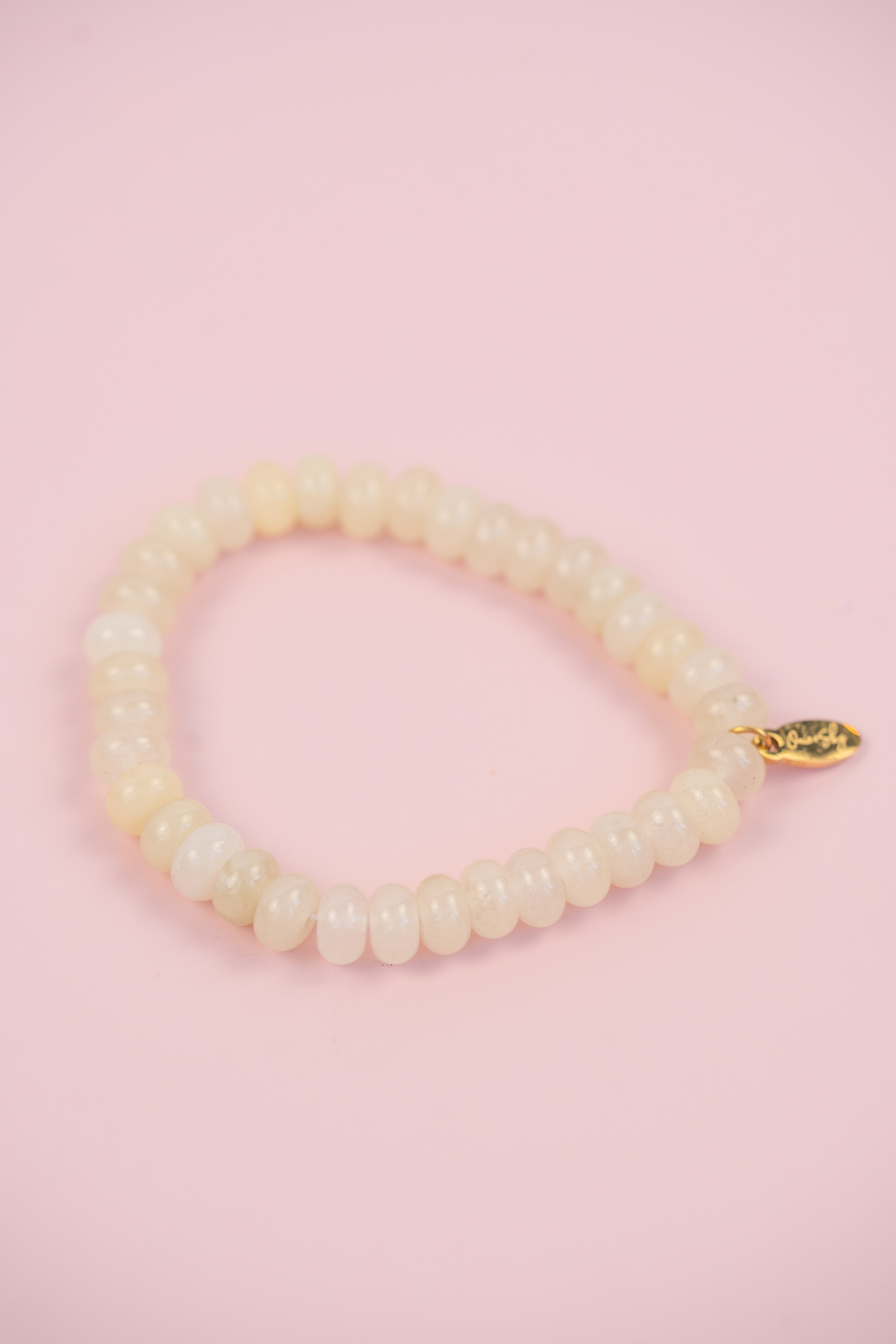 Cream Gemstone Bracelet