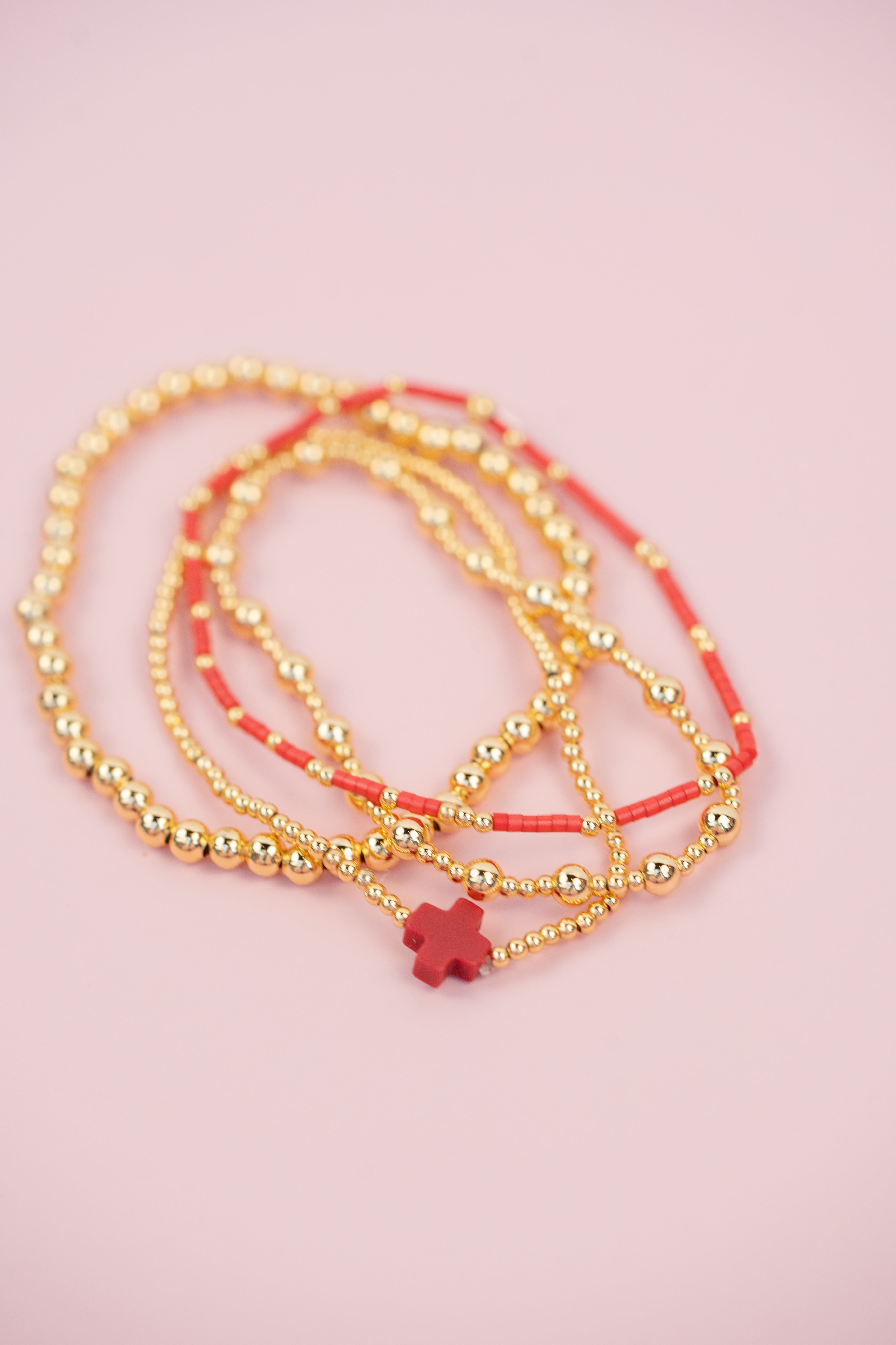 Red and Gold Cross Set