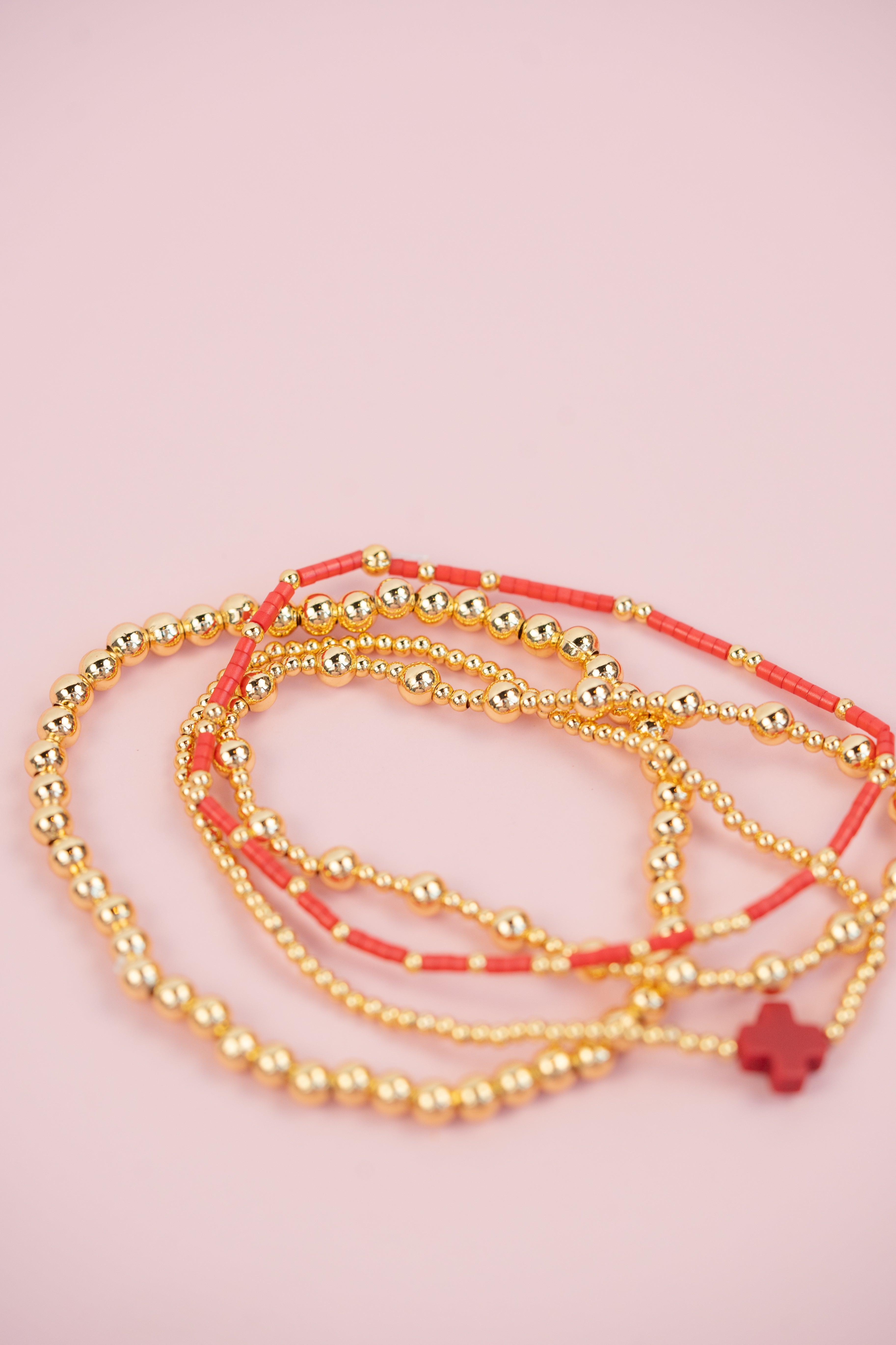 Red and Gold Cross Set