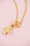 Flat Cross Necklace