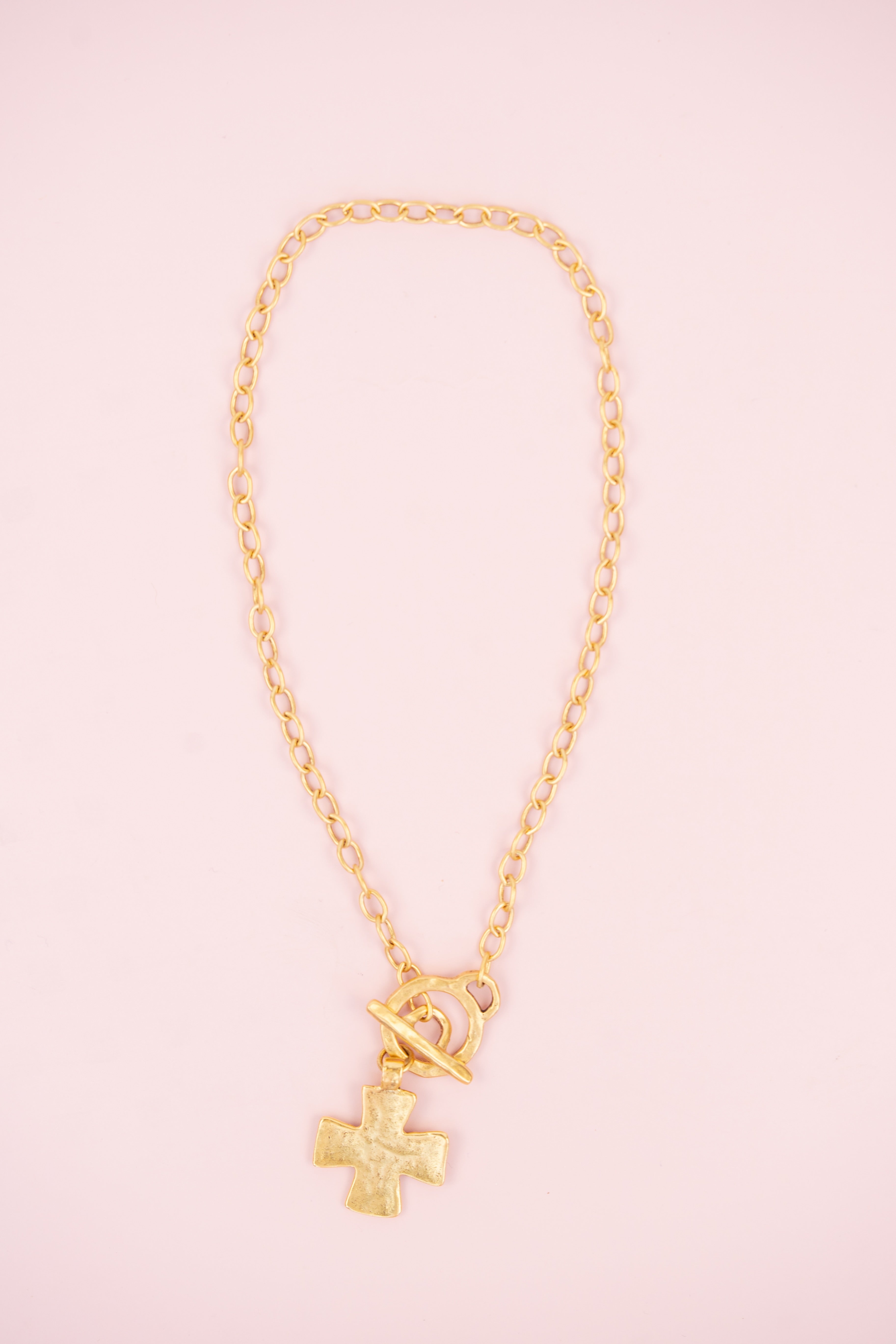 Flat Cross Necklace