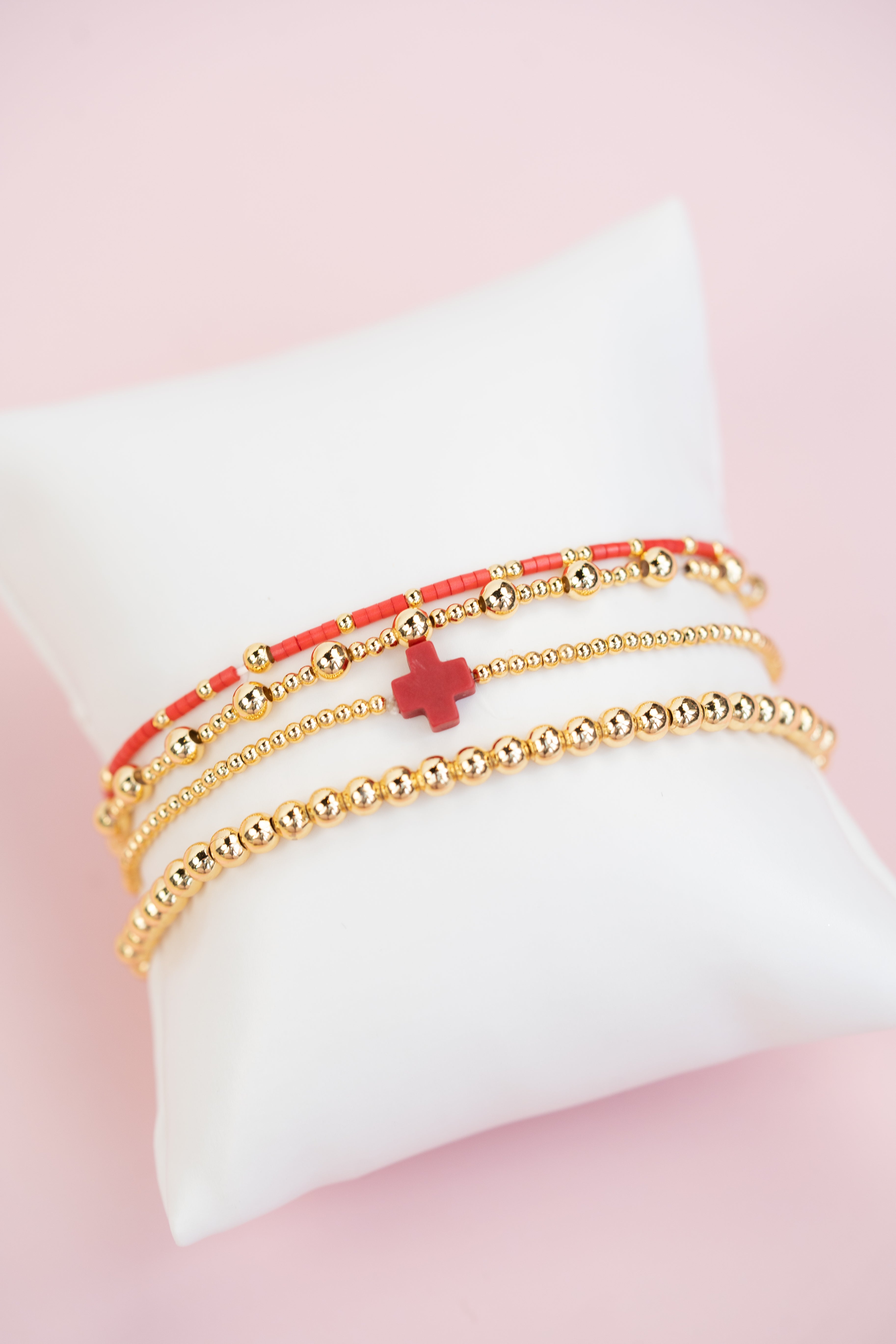 Red and Gold Cross Set