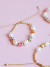 Rainbow Pearl Adjustable Bracelet