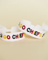 Go Chiefs Football Embroidered Bracelet