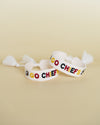 Go Chiefs Football Embroidered Bracelet