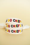 Go Chiefs Football Embroidered Bracelet