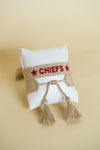 Chiefs Tan Embroidered Bracelet