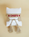 Chiefs Tan Embroidered Bracelet